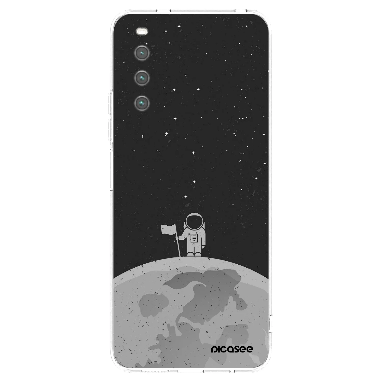 Picasee silikonska prozirna maskica za Sony Xperia 10 IV 5G - Astronaut