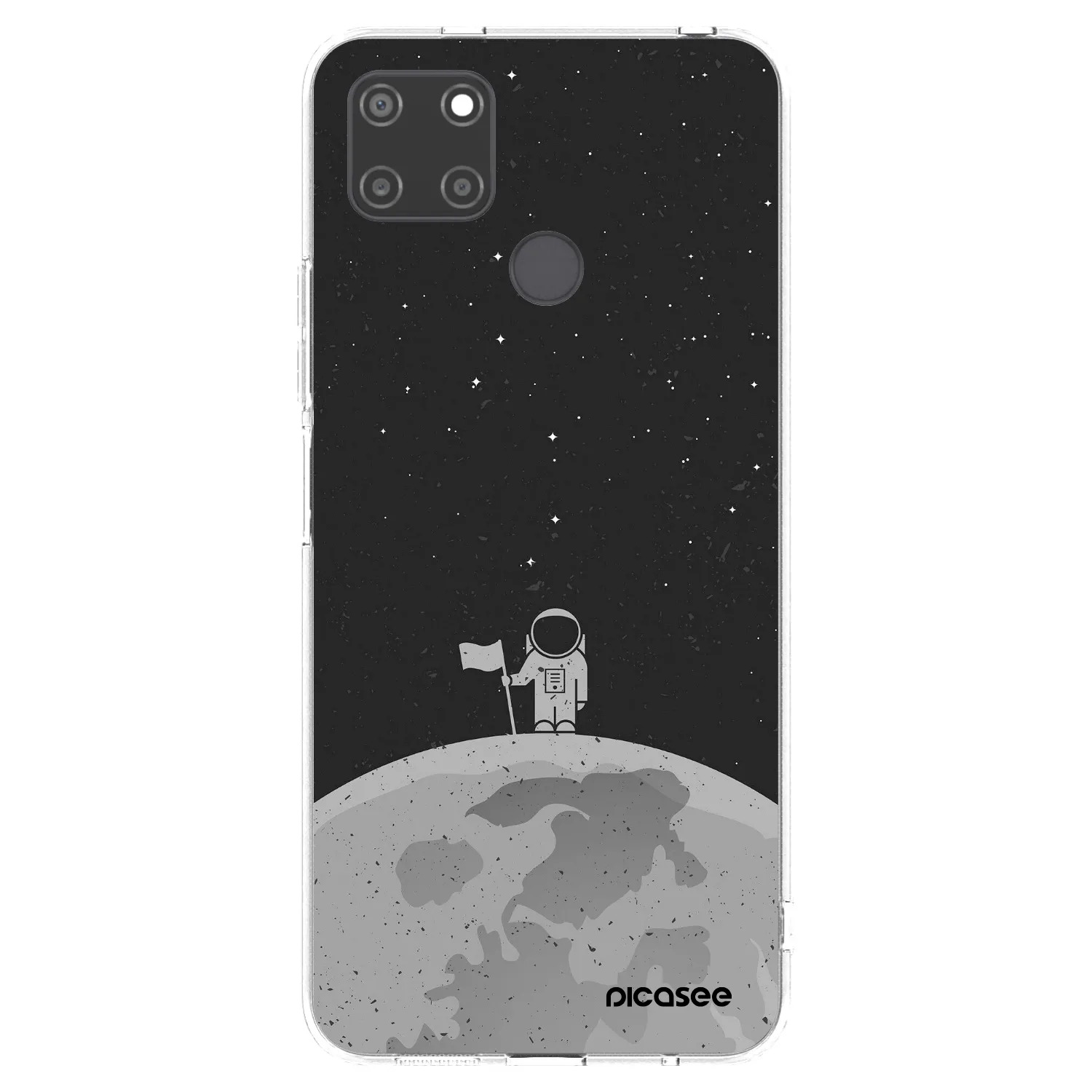Picasee silikonska prozirna maskica za Realme C21Y - Astronaut