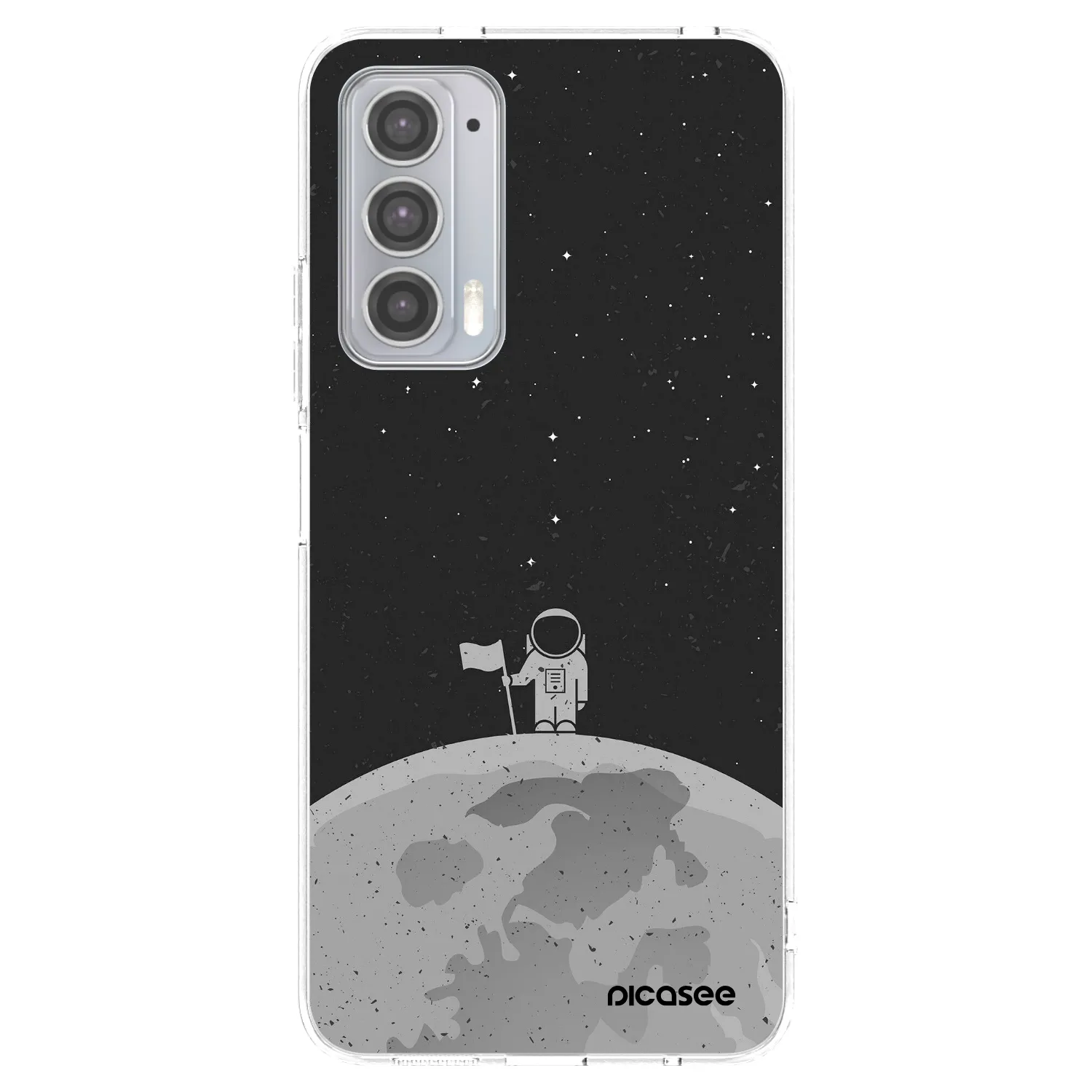 Picasee silikonska prozirna maskica za Motorola Edge 20 - Astronaut