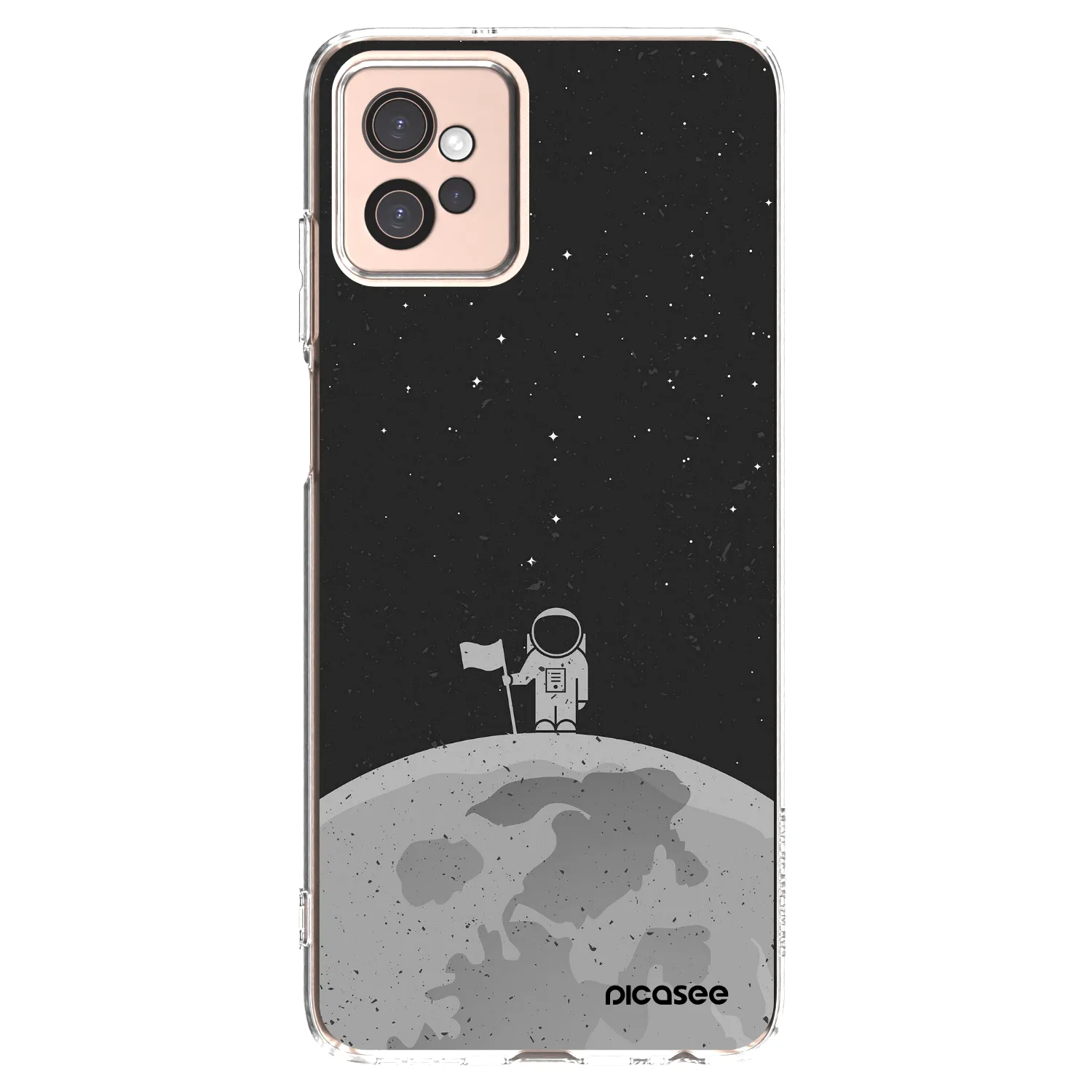 Picasee silikonska prozirna maskica za Motorola Moto G32 - Astronaut