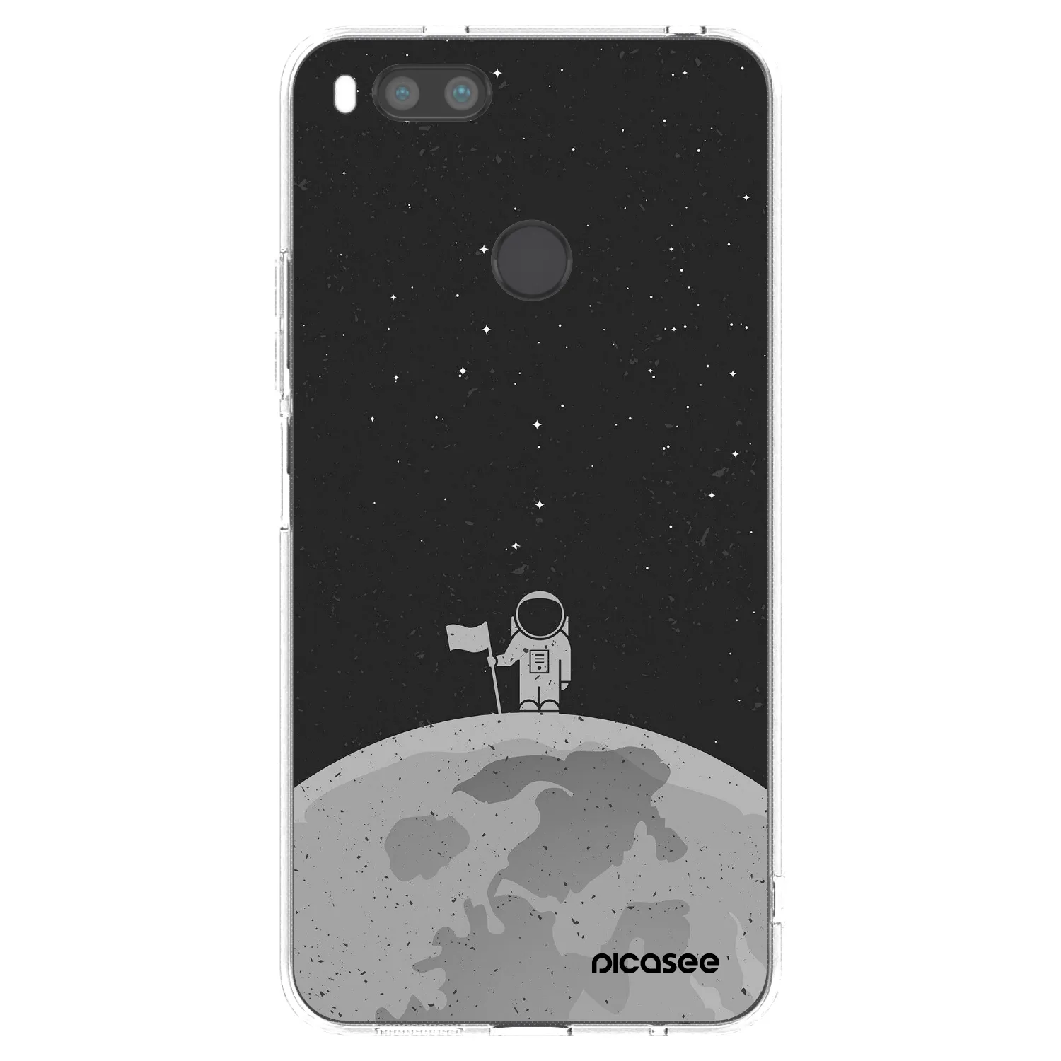 Picasee silikonska prozirna maskica za Xiaomi Redmi A1 - Astronaut