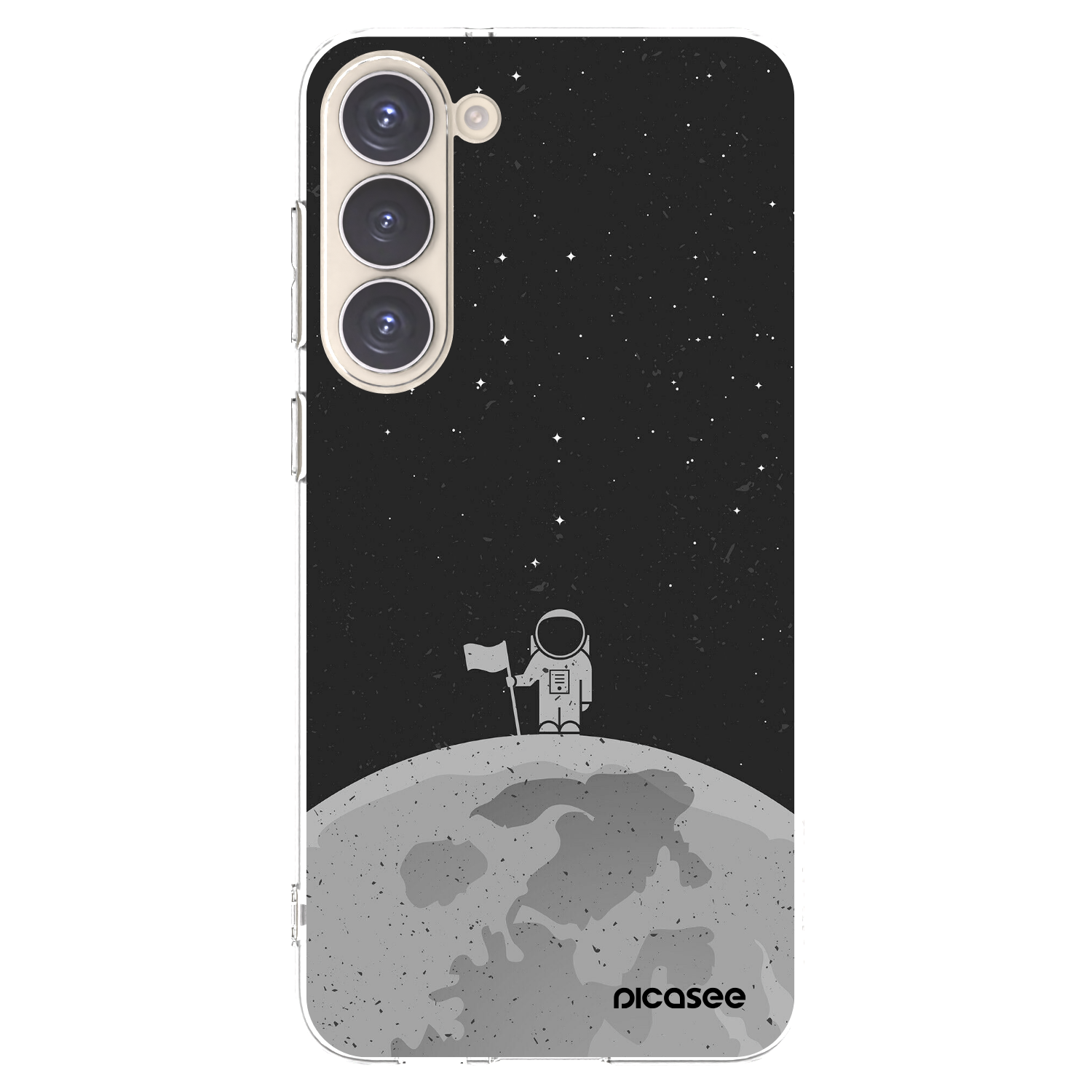 Picasee silikonska prozirna maskica za Samsung Galaxy S23+ 5G - Astronaut