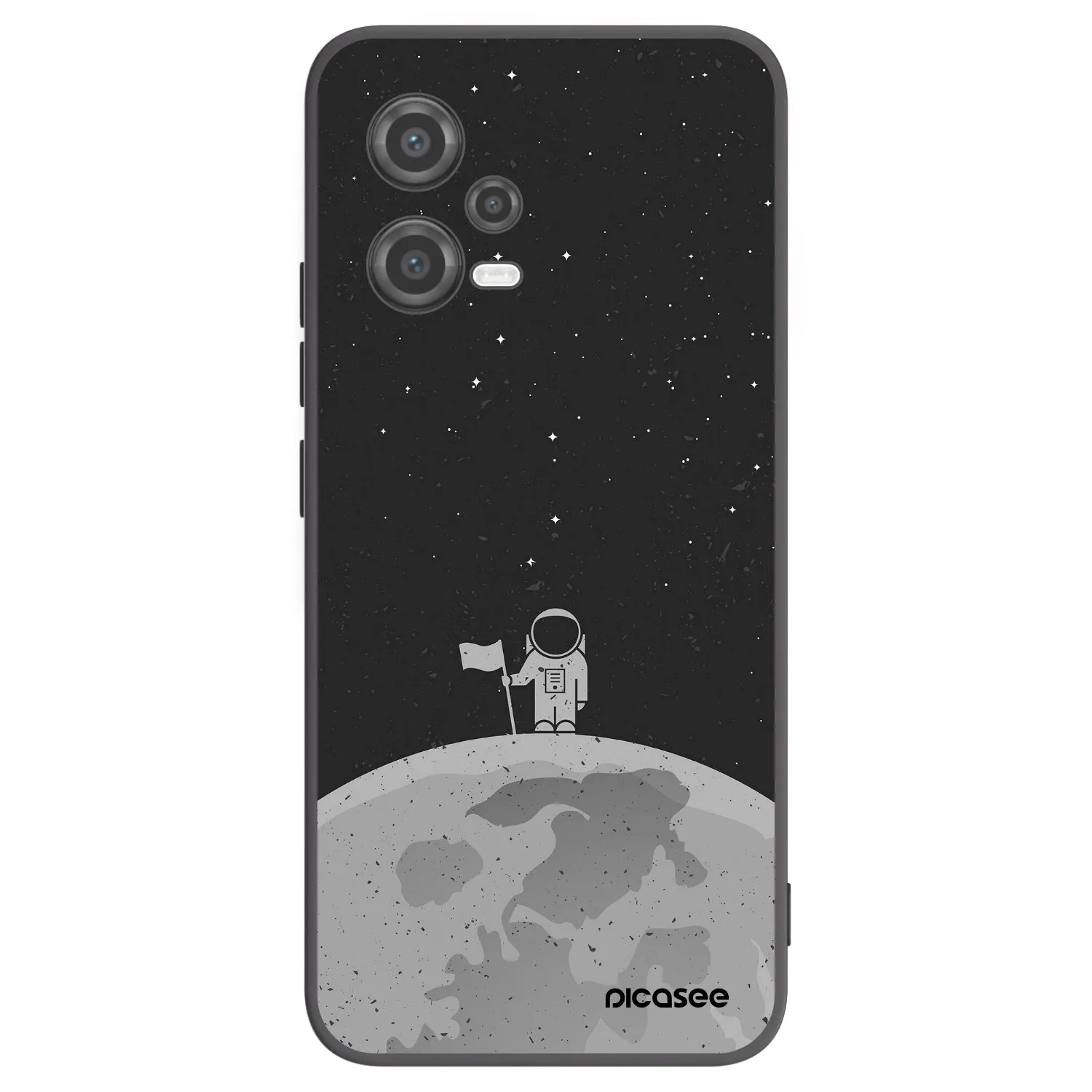 Picasee crna silikonska maskica za Xiaomi Poco X5 - Astronaut