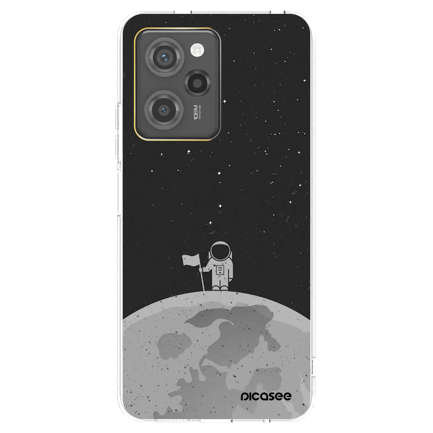 Picasee silikonska prozirna maskica za Xiaomi Poco X5 Pro - Astronaut