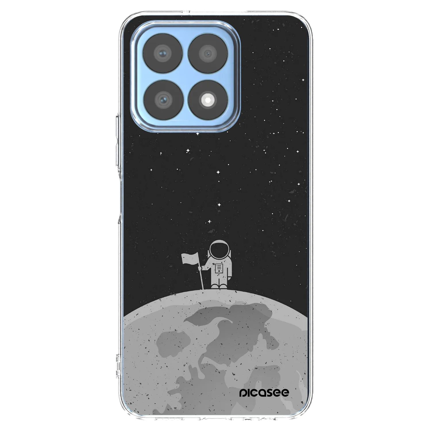 Picasee silikonska prozirna maskica za Honor X8a - Astronaut