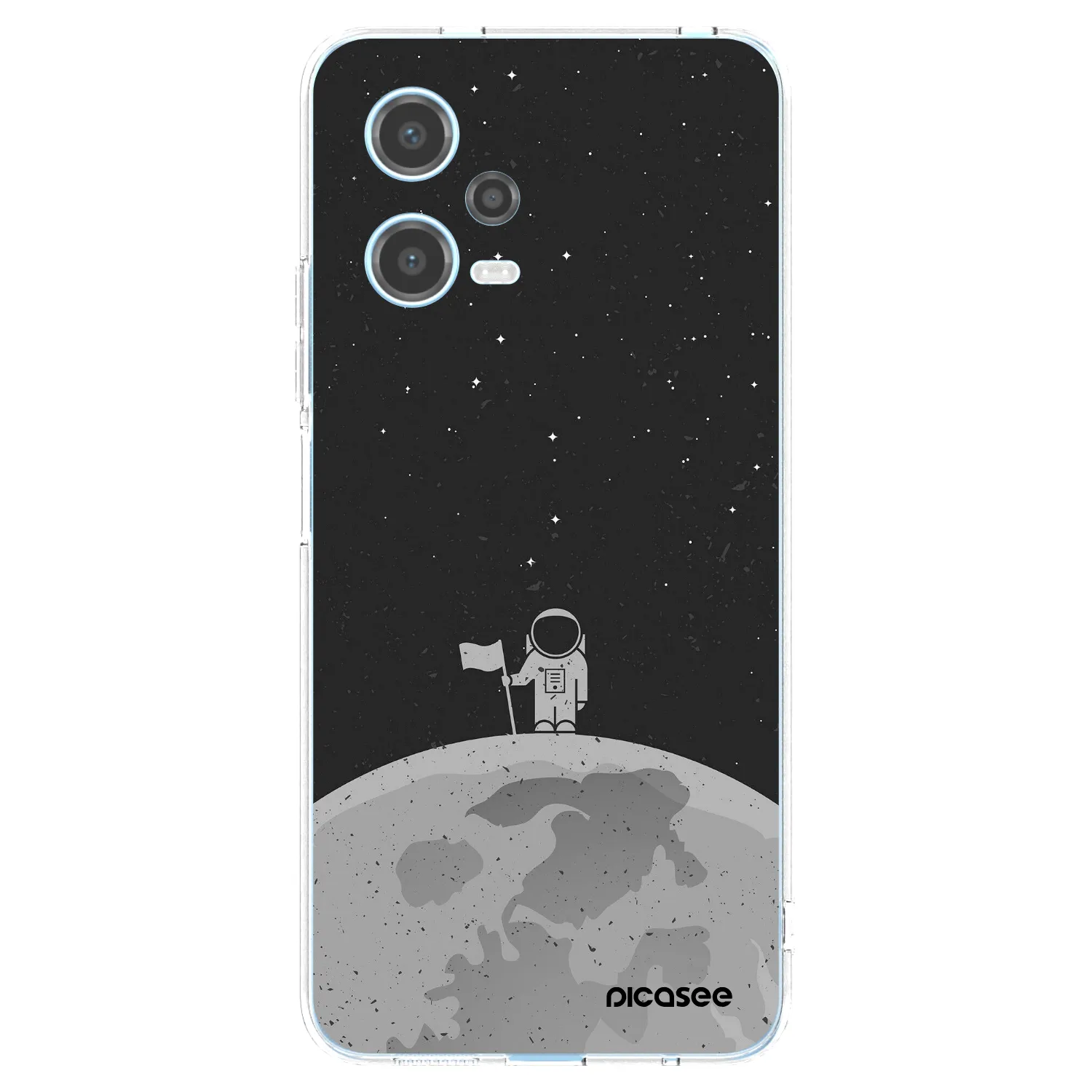 Picasee silikonska prozirna maskica za Xiaomi Redmi Note 12 5G - Astronaut