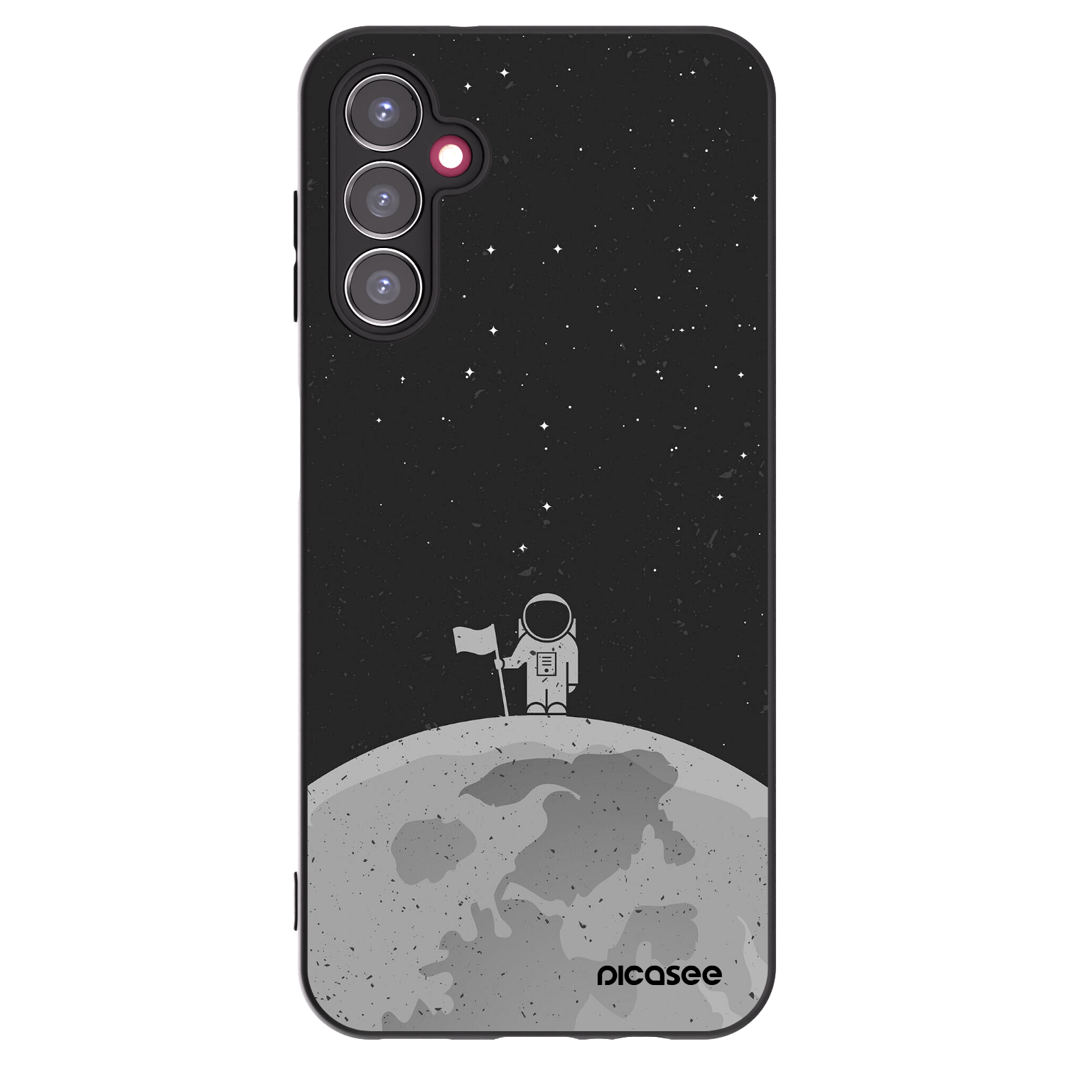 Picasee crna silikonska maskica za Samsung Galaxy A14 4G A145R - Astronaut