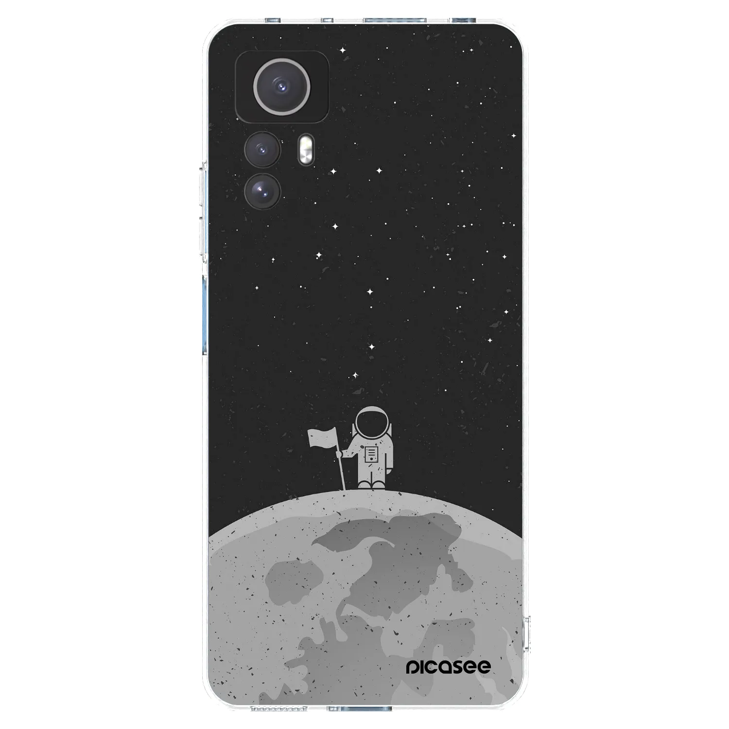 Picasee silikonska prozirna maskica za Xiaomi Redmi Note 12S - Astronaut