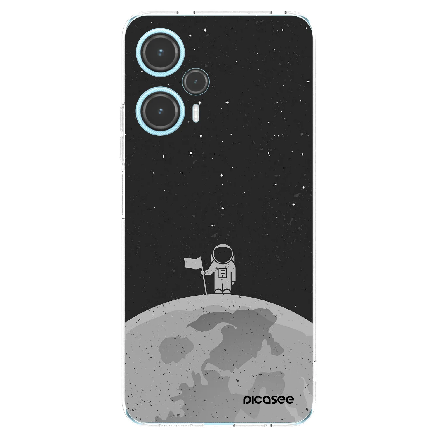 Picasee silikonska prozirna maskica za Xiaomi Poco F5 - Astronaut