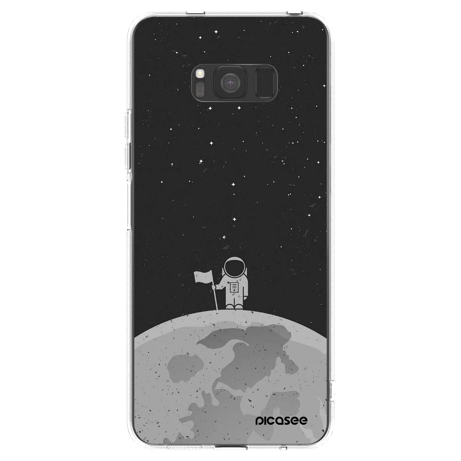 Picasee silikonska prozirna maskica za Samsung Galaxy S8 G950F - Astronaut