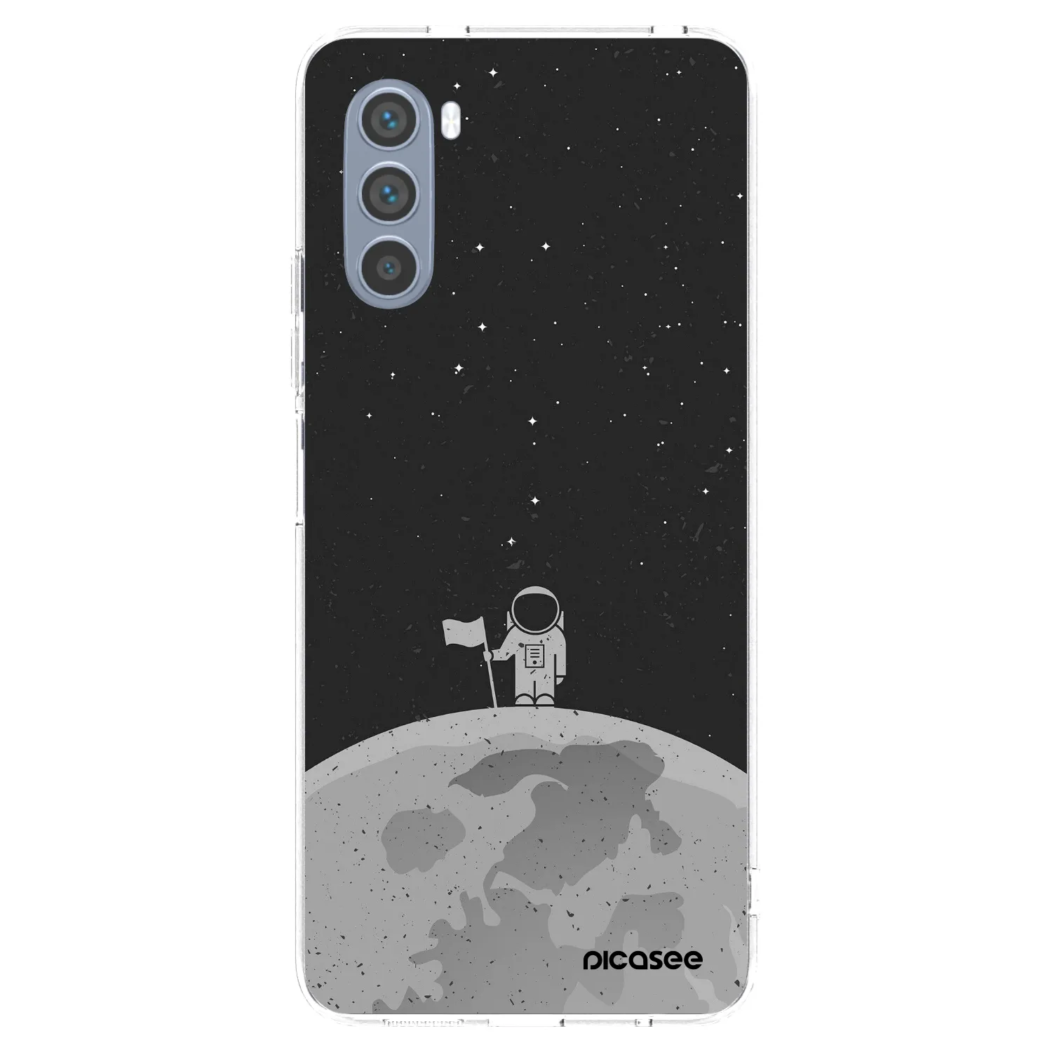 Picasee silikonska prozirna maskica za Motorola Moto G62 - Astronaut