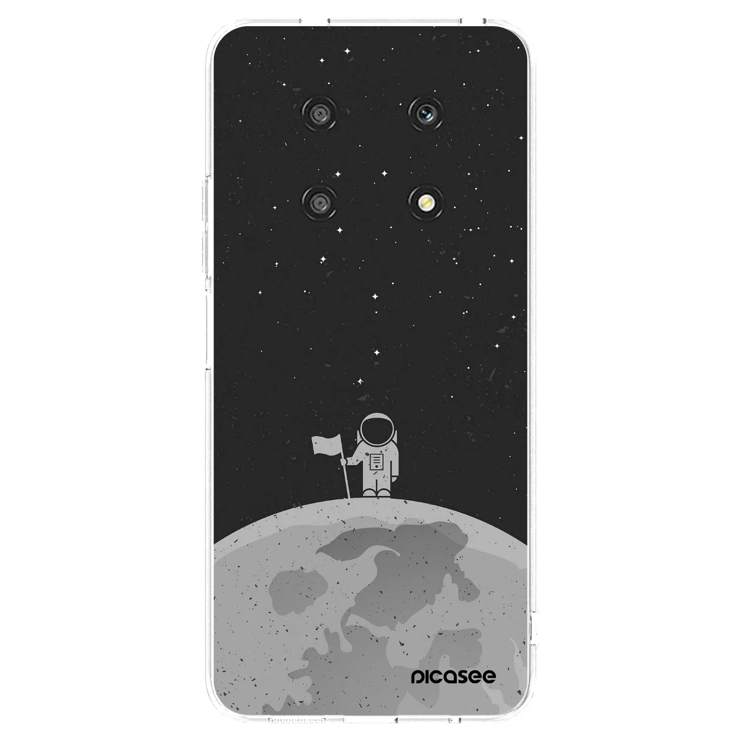 Picasee silikonska prozirna maskica za Honor Magic4 Lite 5G - Astronaut