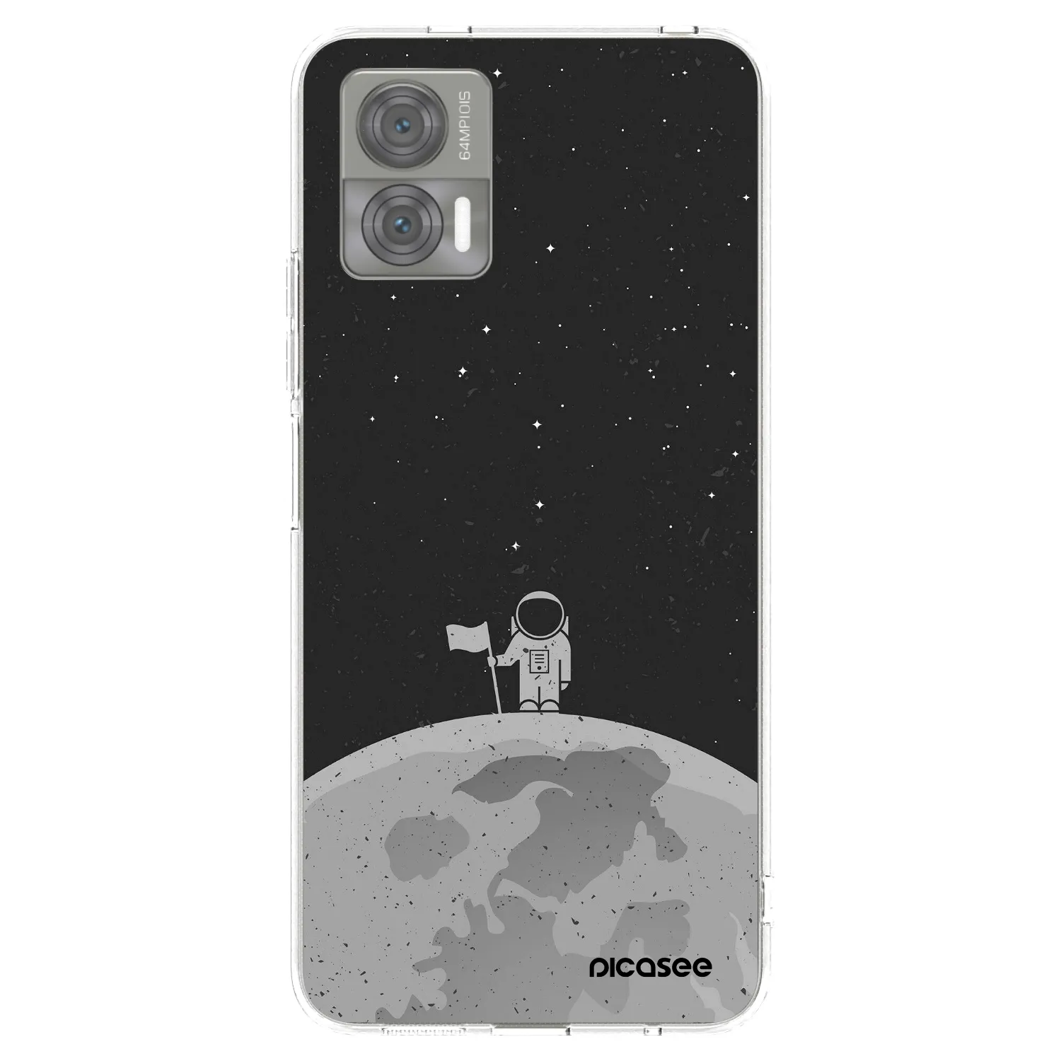 Picasee silikonska prozirna maskica za Motorola Edge 30 Neo - Astronaut