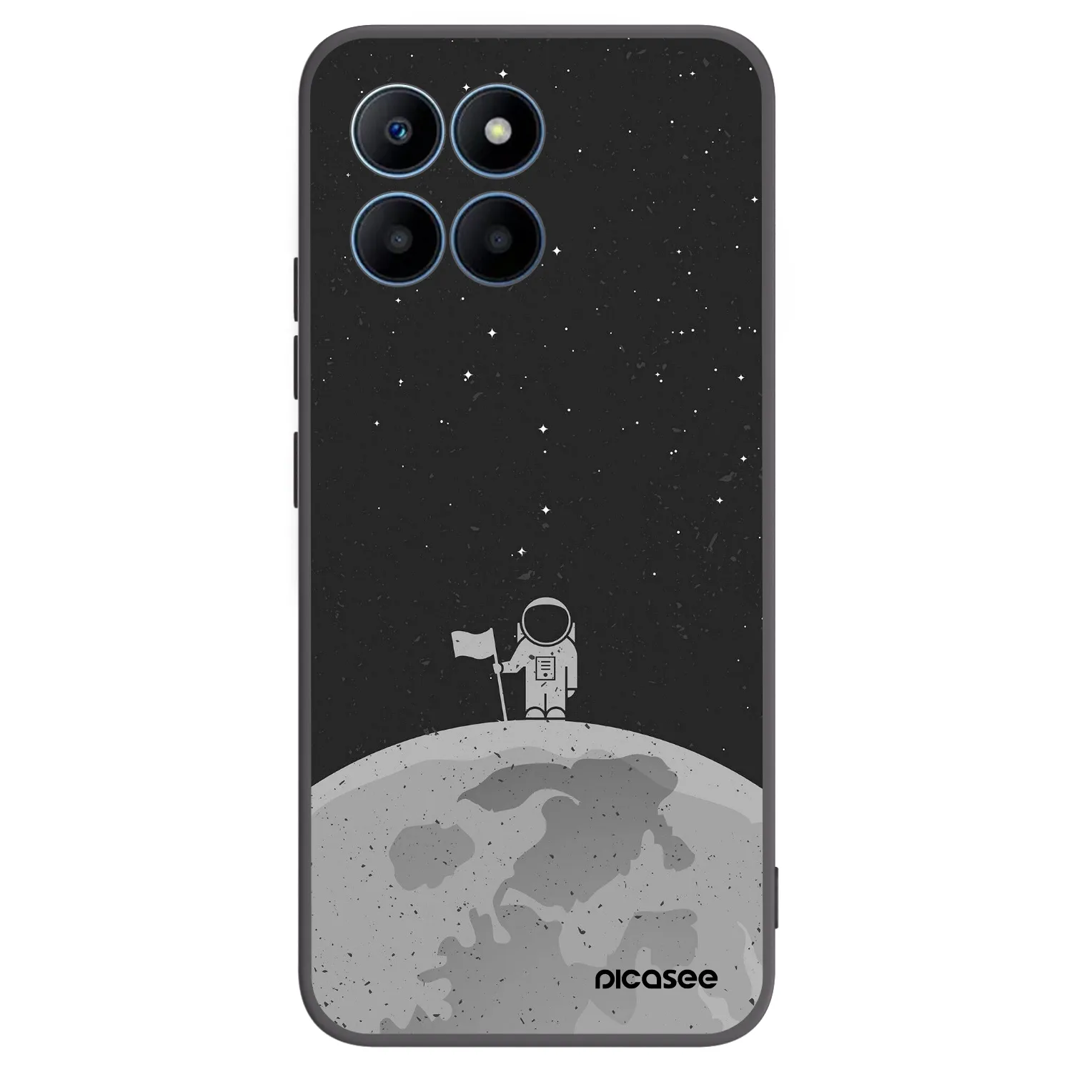 Picasee crna silikonska maskica za Honor 70 Lite - Astronaut