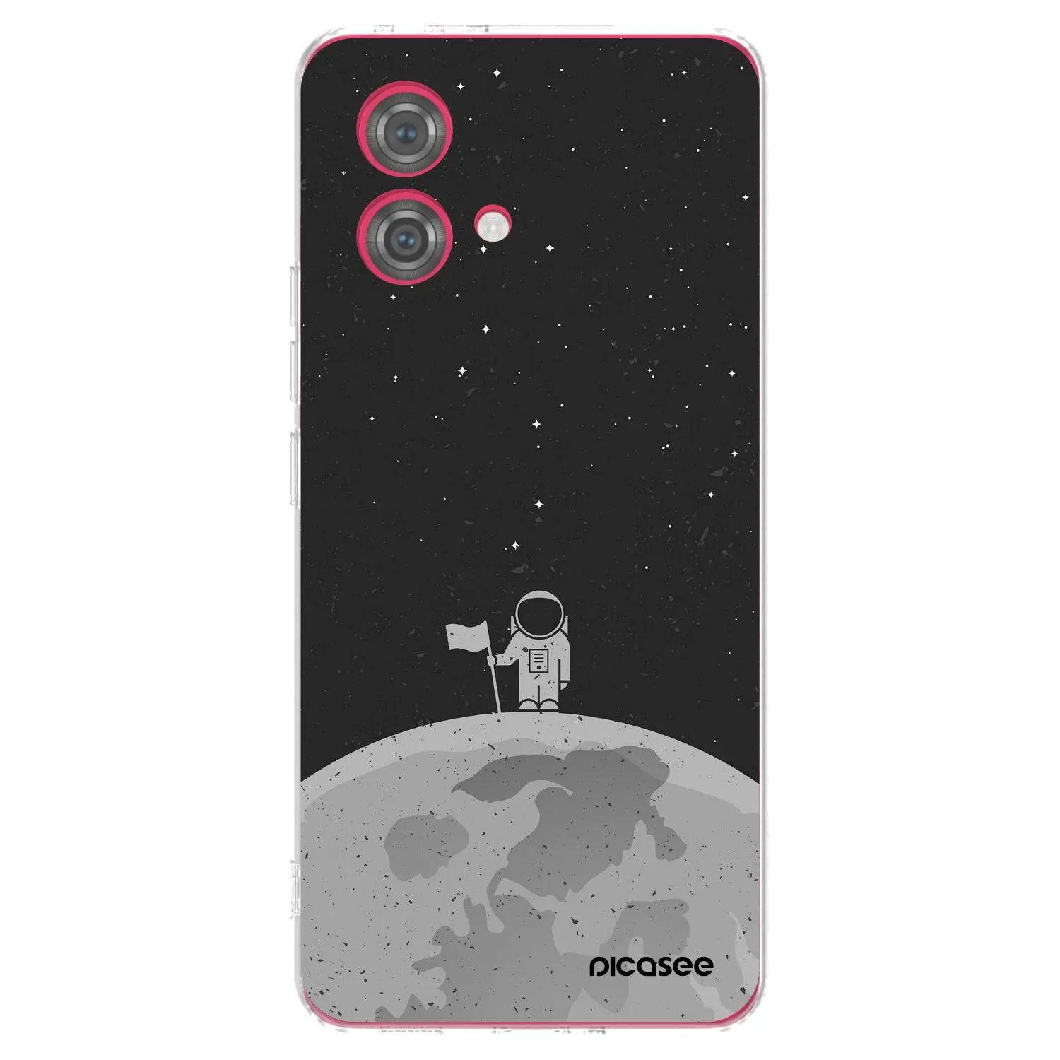Picasee silikonska prozirna maskica za Motorola Moto G84 5G - Astronaut