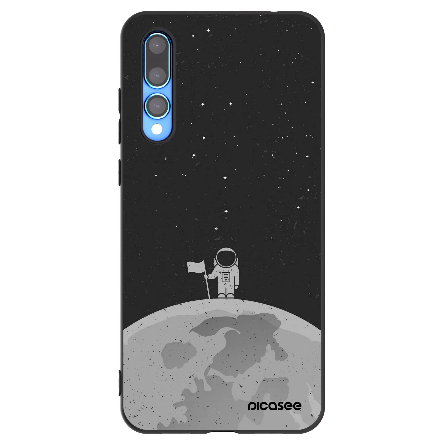 Picasee crna silikonska maskica za Huawei P20 Pro - Astronaut