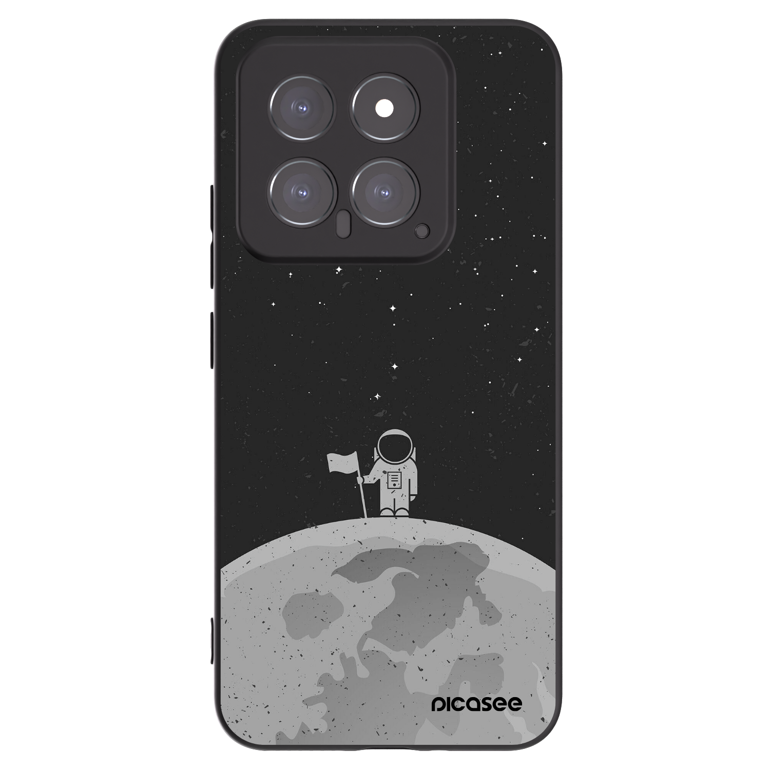 Picasee crna silikonska maskica za Xiaomi 14 - Astronaut