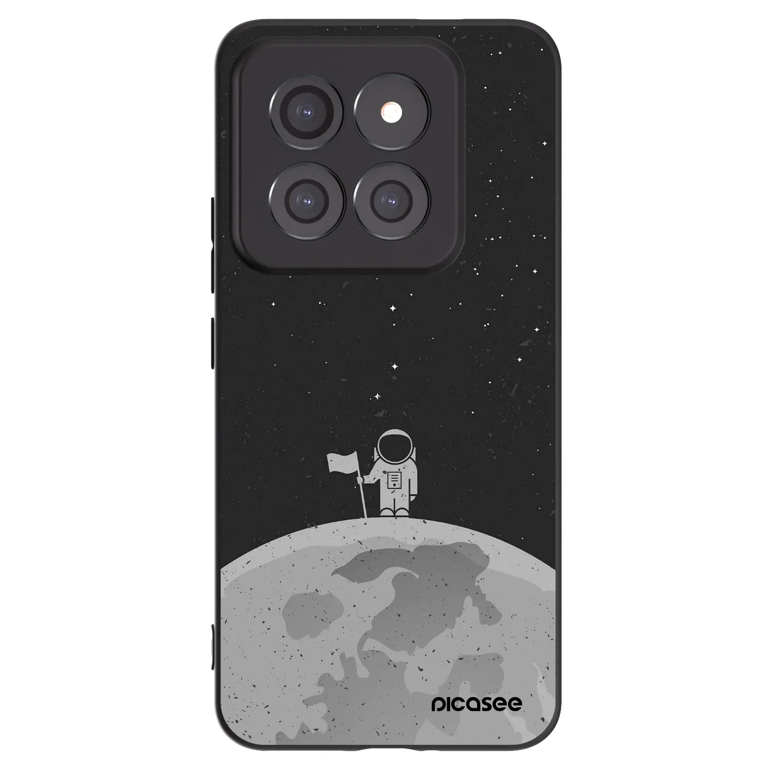 Picasee crna silikonska maskica za Xiaomi 14 Pro - Astronaut