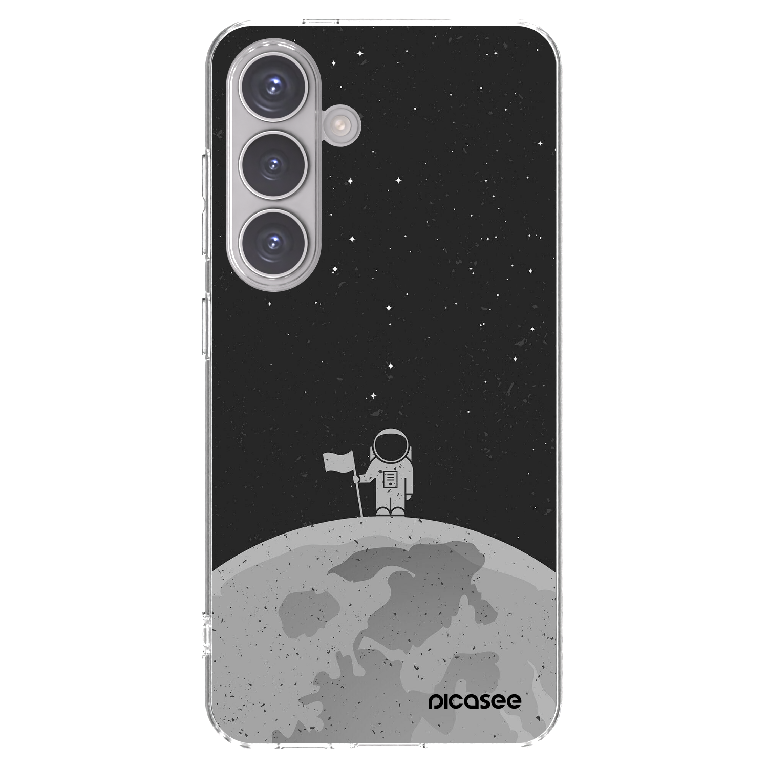 Picasee silikonska prozirna maskica za Samsung Galaxy S24 S921B 5G - Astronaut