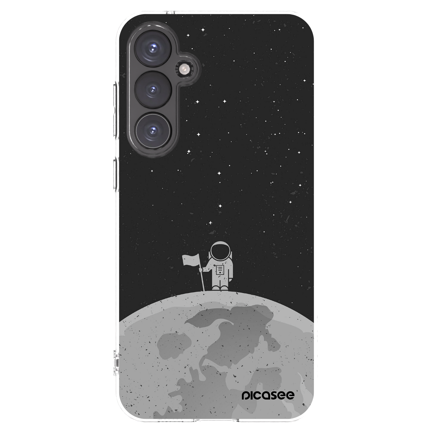 Picasee silikonska prozirna maskica za Samsung Galaxy S23 FE S711B - Astronaut