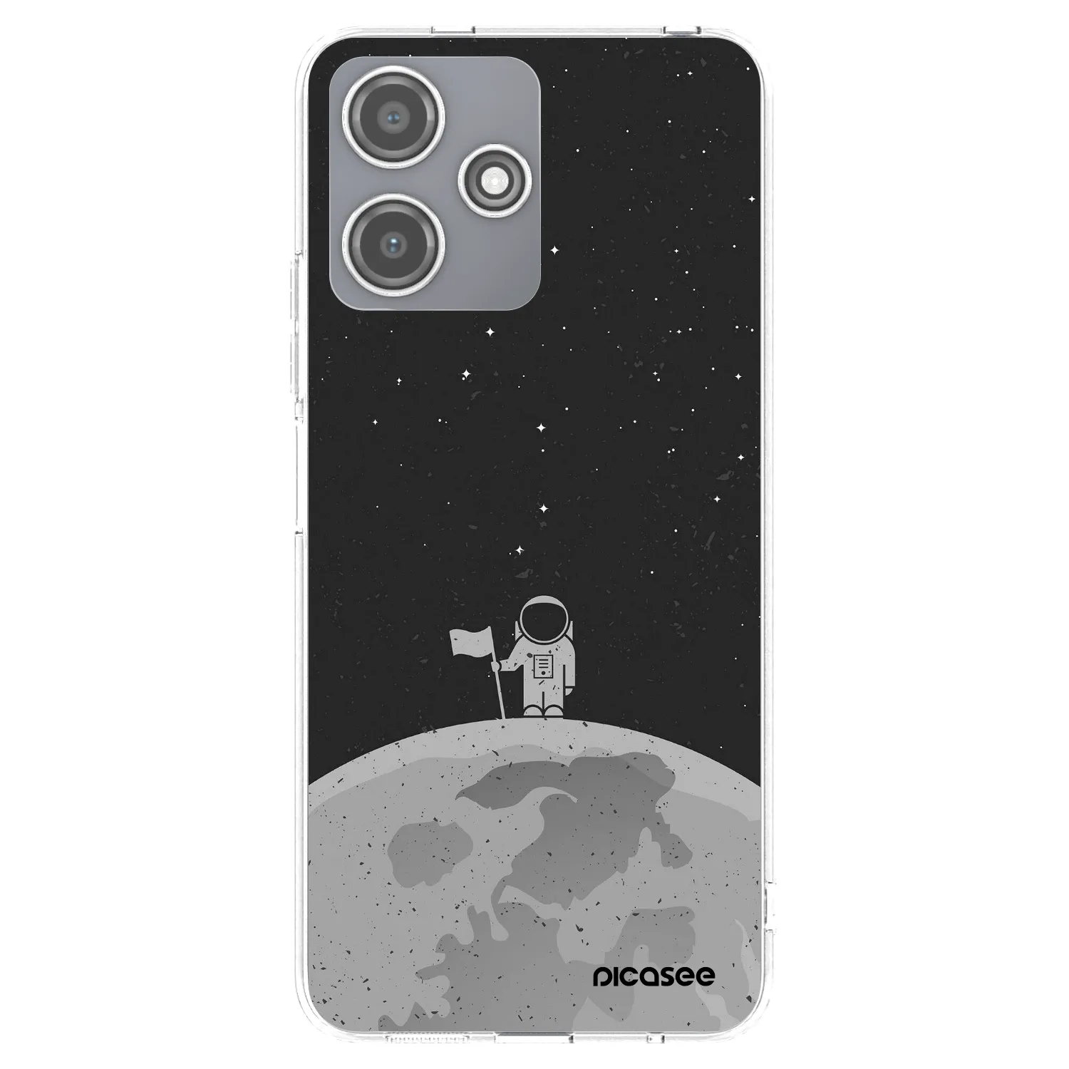 Picasee silikonska prozirna maskica za Xiaomi Redmi 12 5G - Astronaut