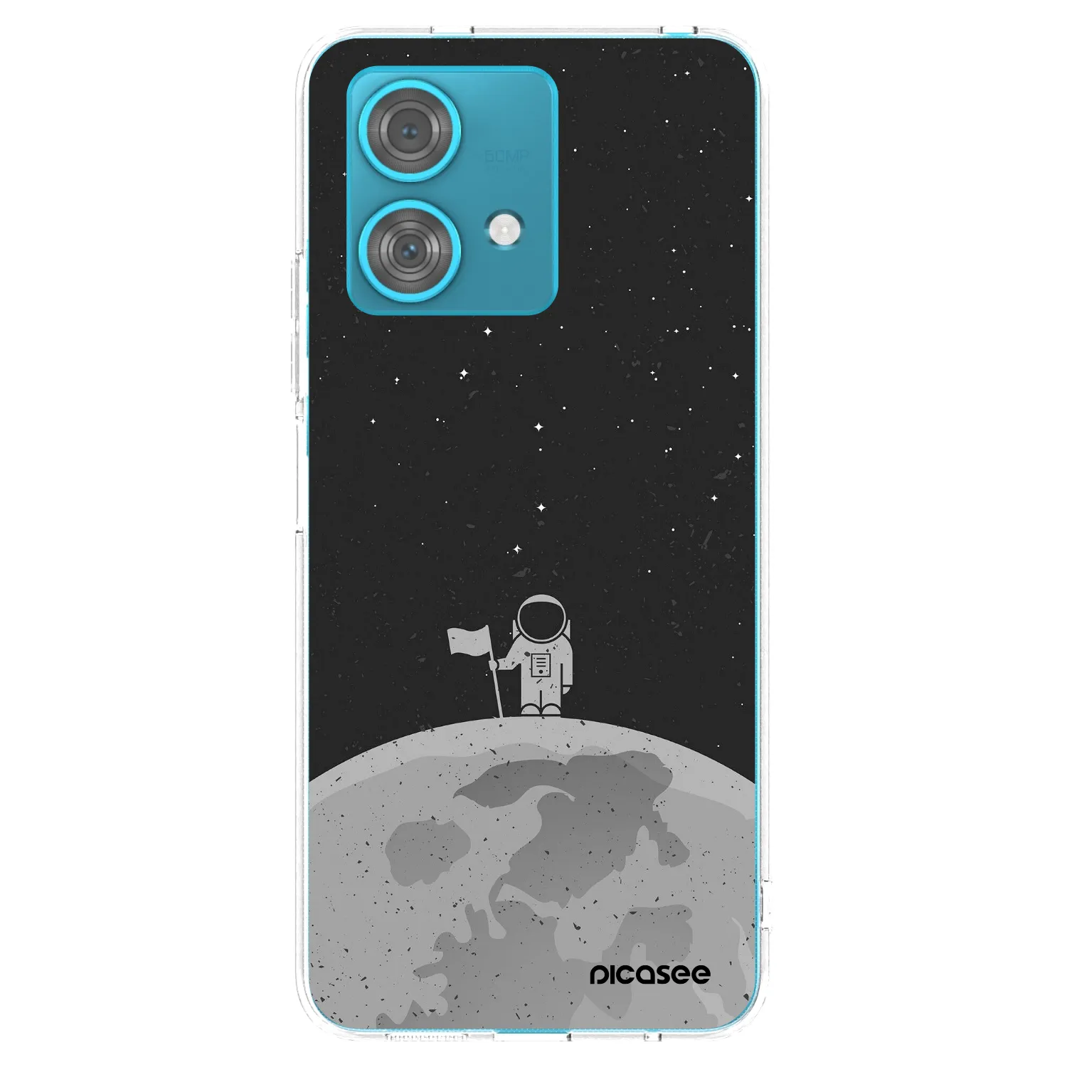 Picasee silikonska prozirna maskica za Motorola Edge 40 Neo - Astronaut