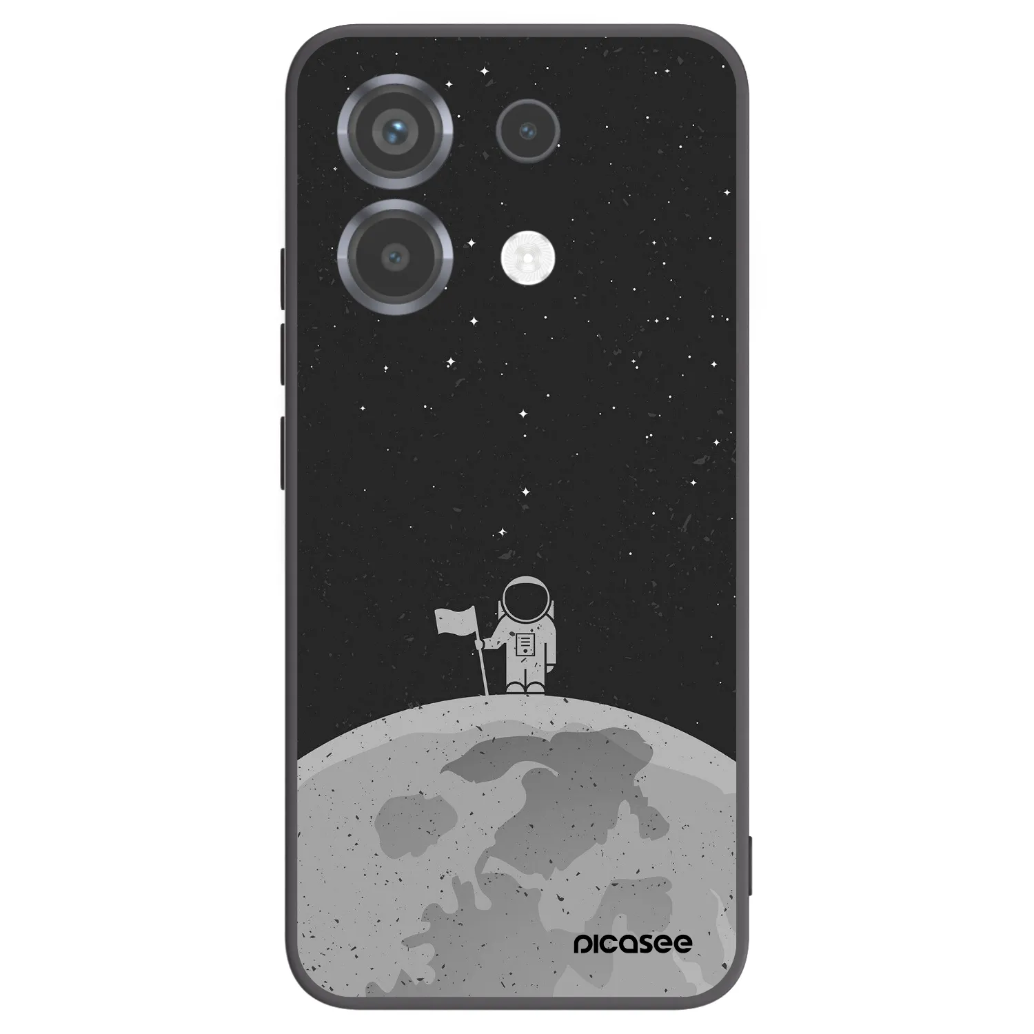 Picasee crna silikonska maskica za Xiaomi Poco X6 - Astronaut