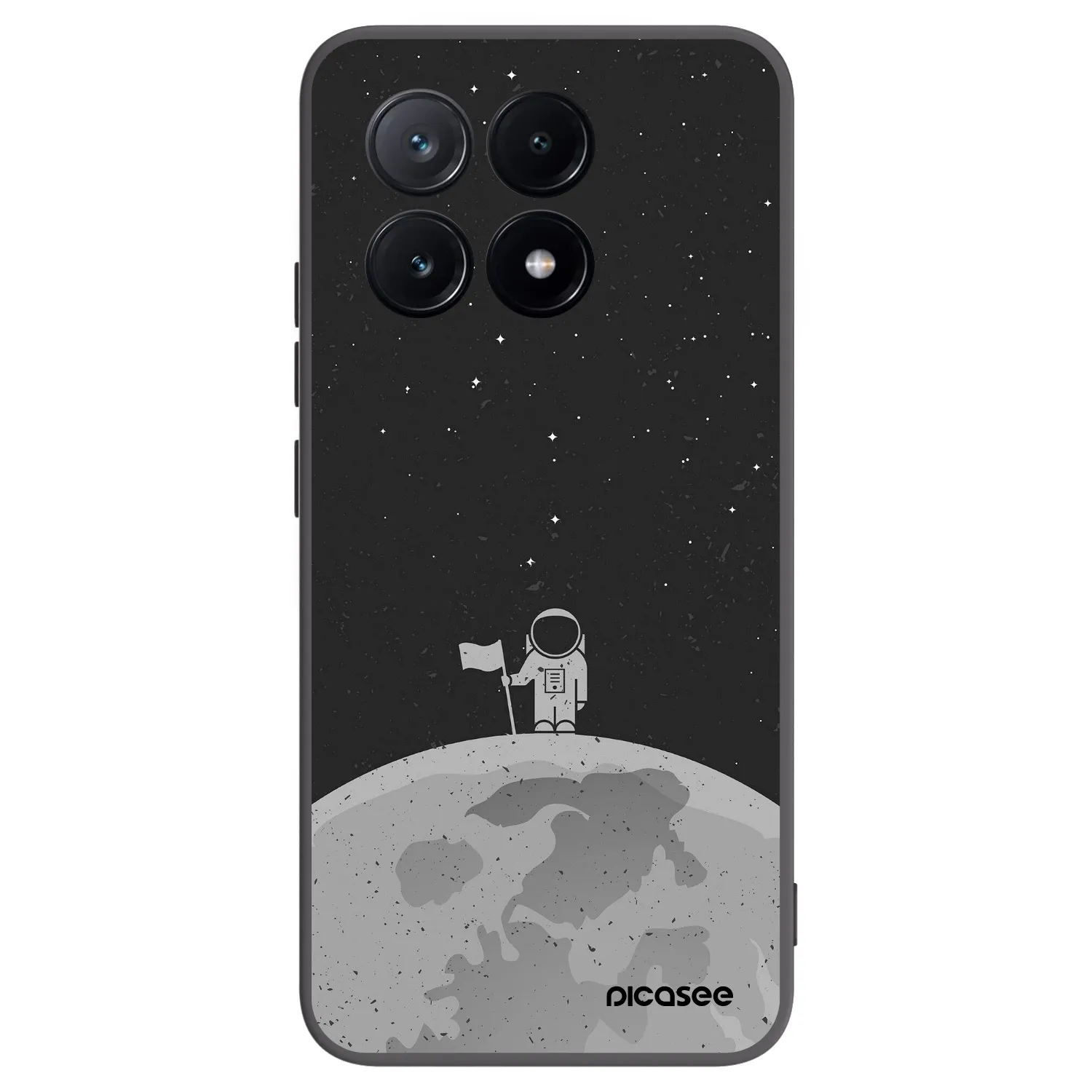 Picasee crna silikonska maskica za Xiaomi Poco X6 Pro - Astronaut