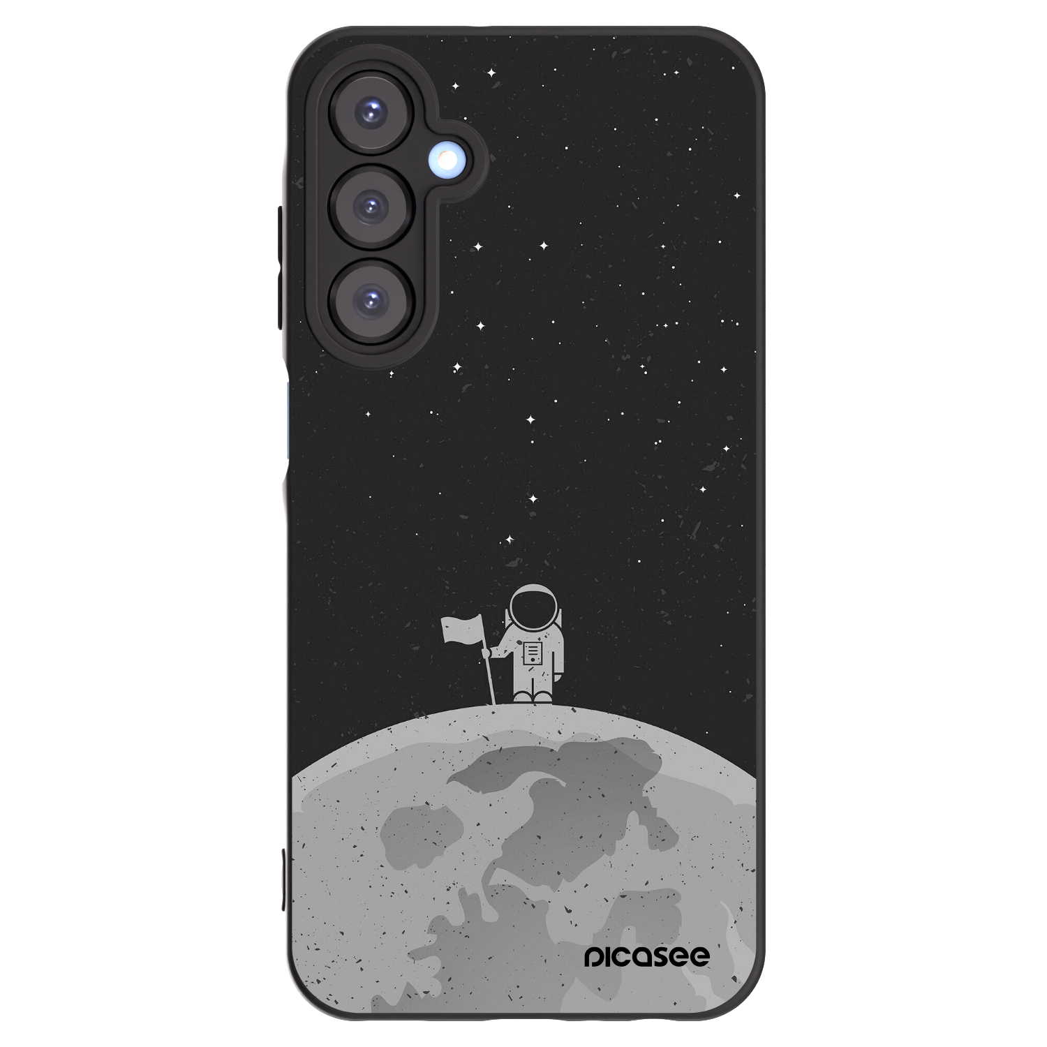 Picasee crna silikonska maskica za Samsung Galaxy A25 A256B 5G - Astronaut