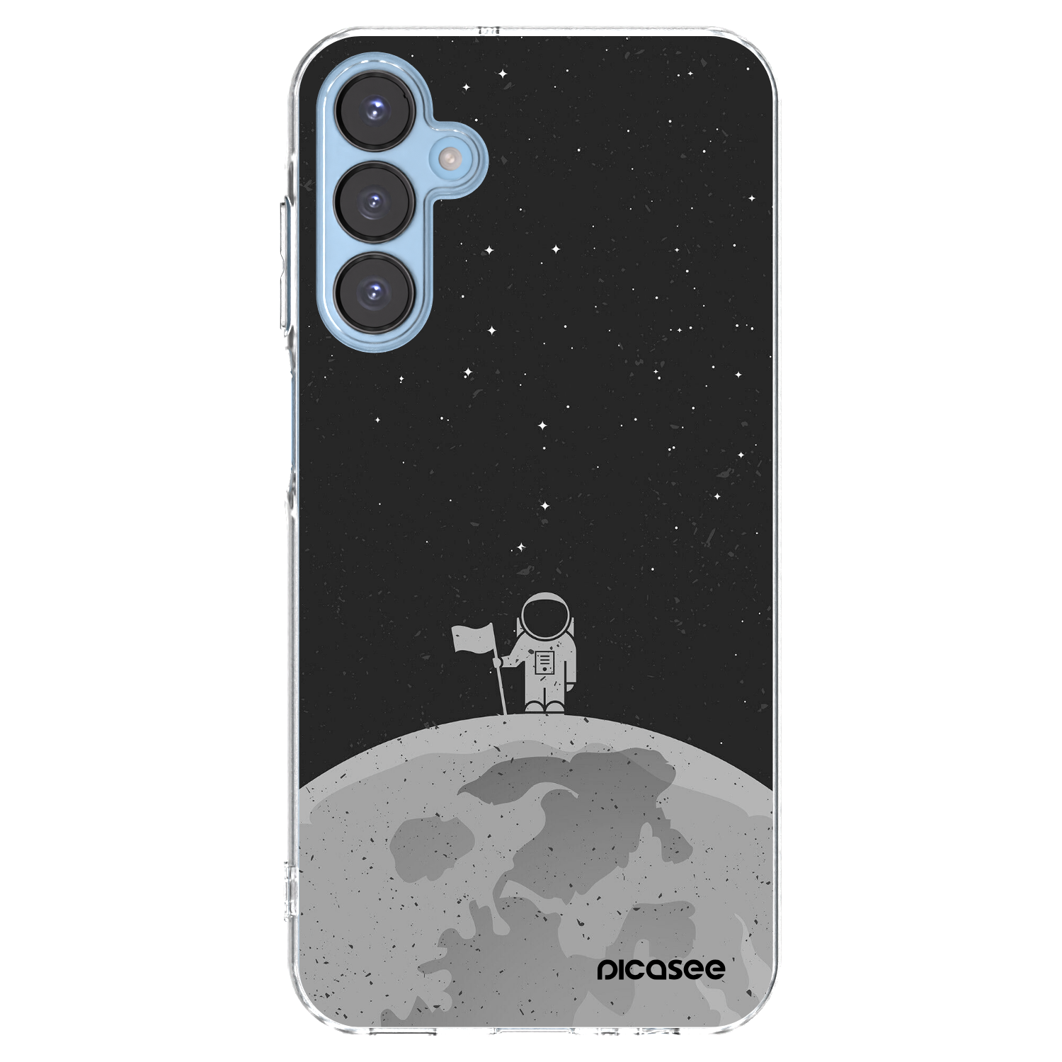 Picasee silikonska prozirna maskica za Samsung Galaxy A15 A156B 5G - Astronaut