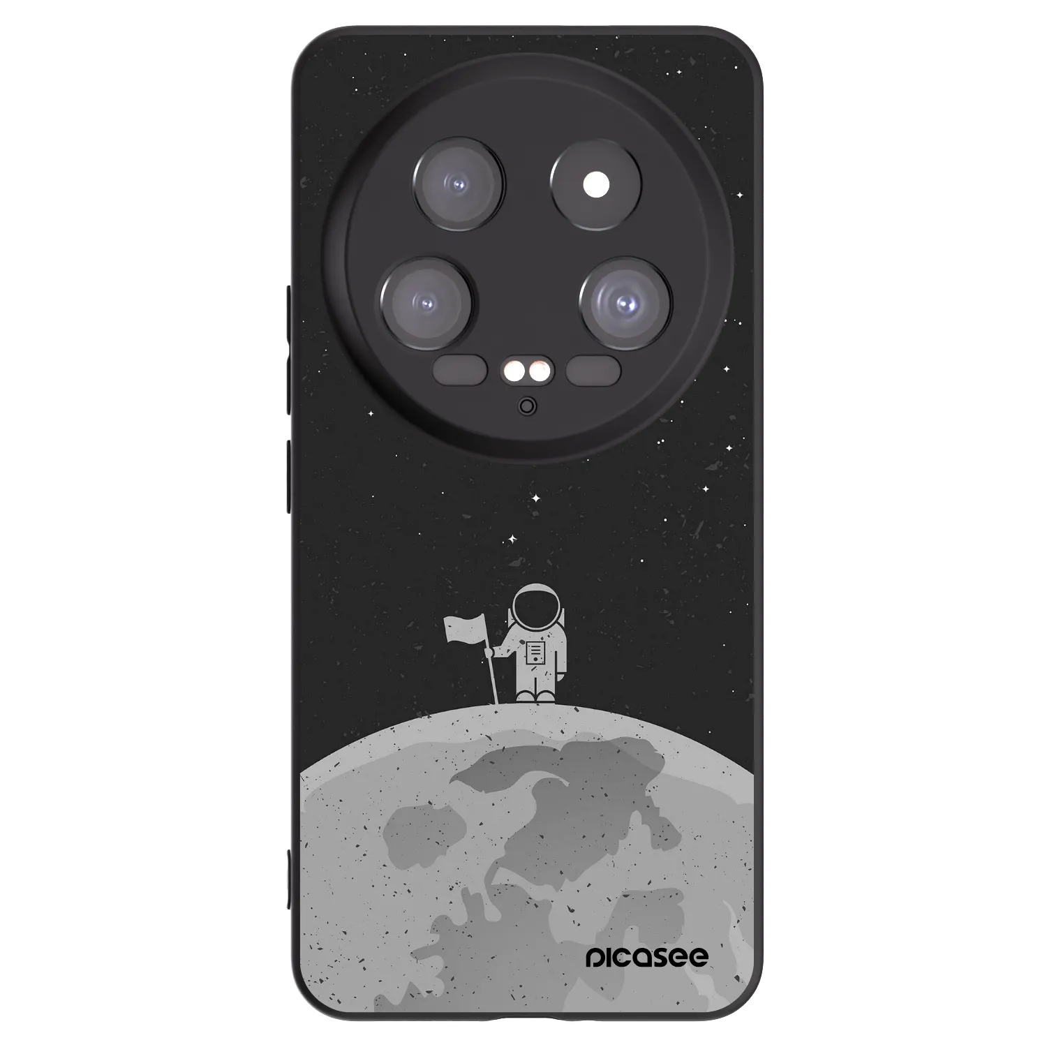 Picasee crna silikonska maskica za Xiaomi 14 Ultra - Astronaut