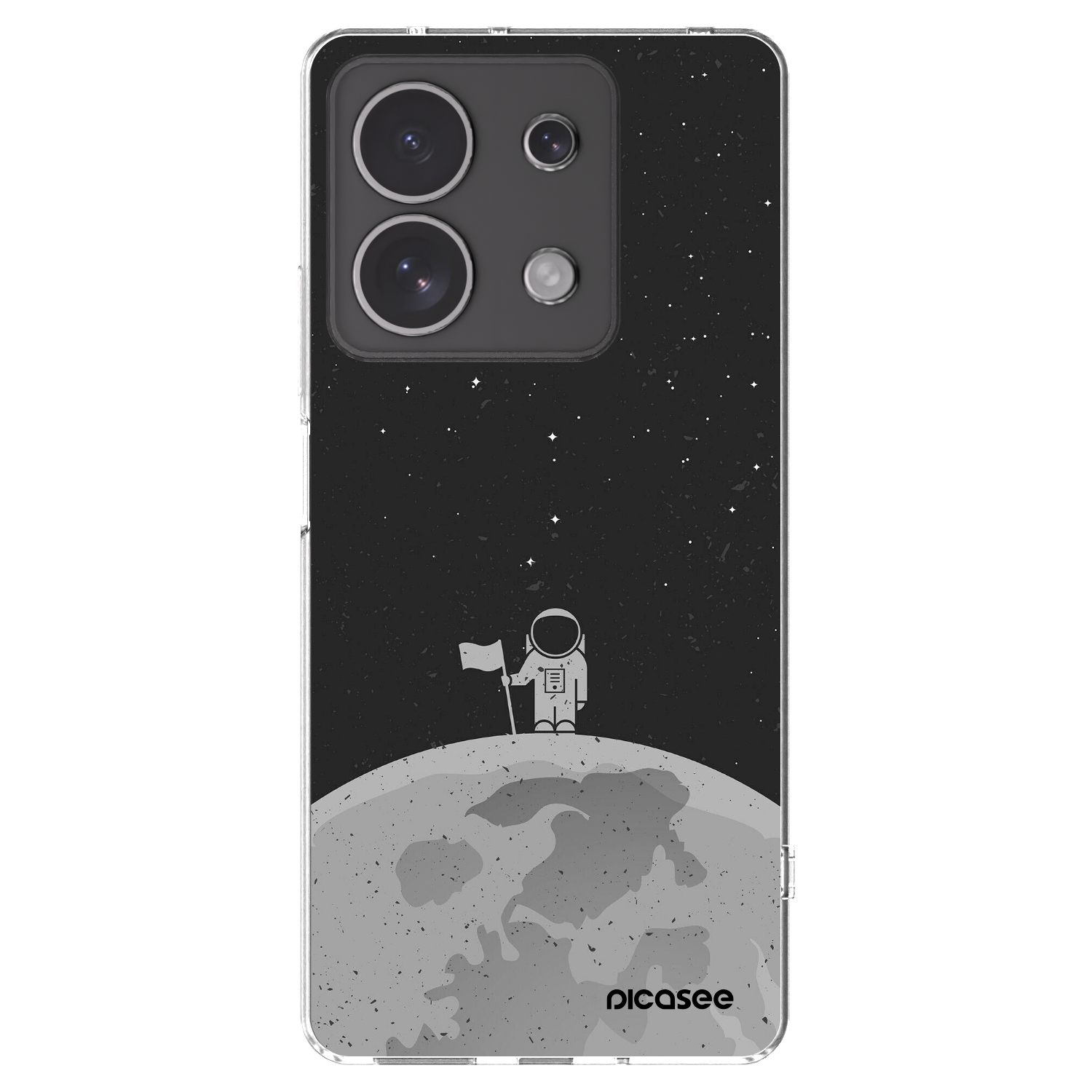 Picasee silikonska prozirna maskica za Xiaomi Redmi Note 13 4G - Astronaut