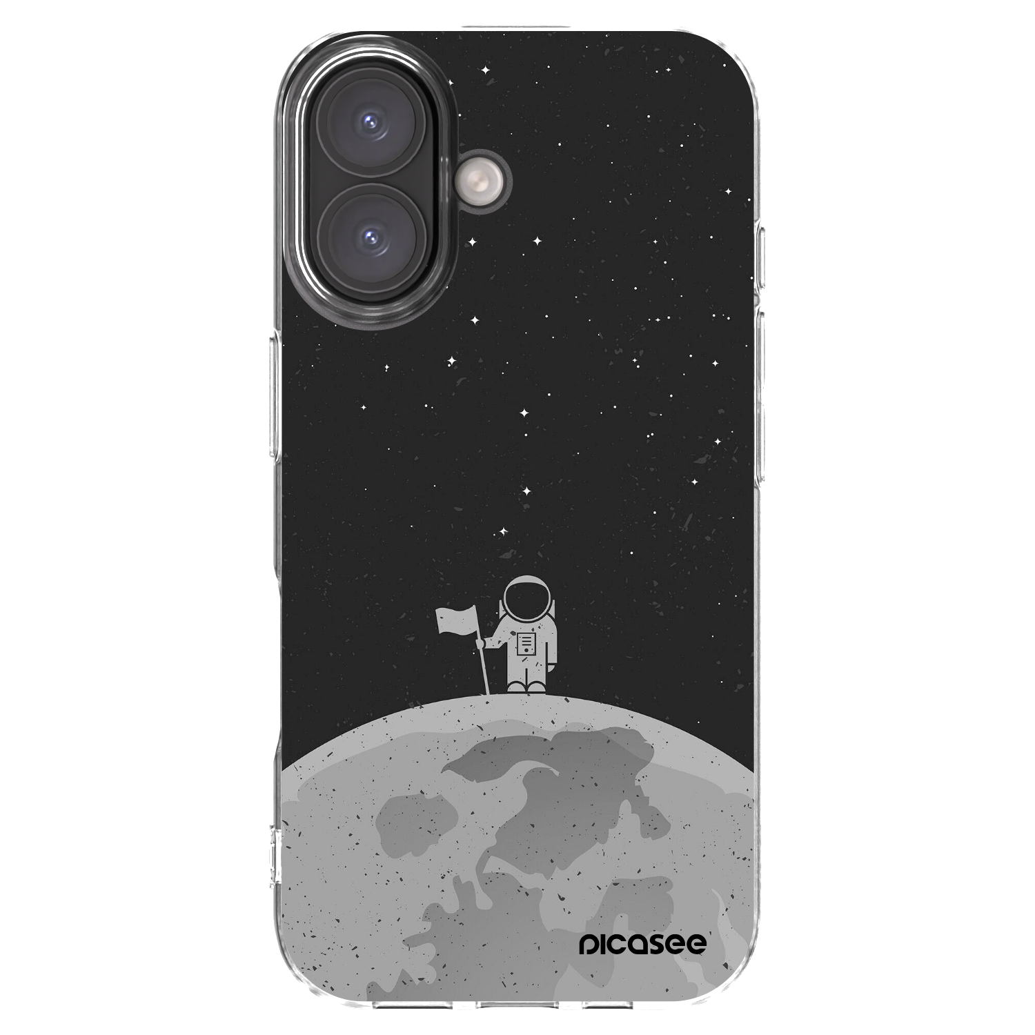 Picasee silikonska prozirna maskica za Apple iPhone 16 - Astronaut