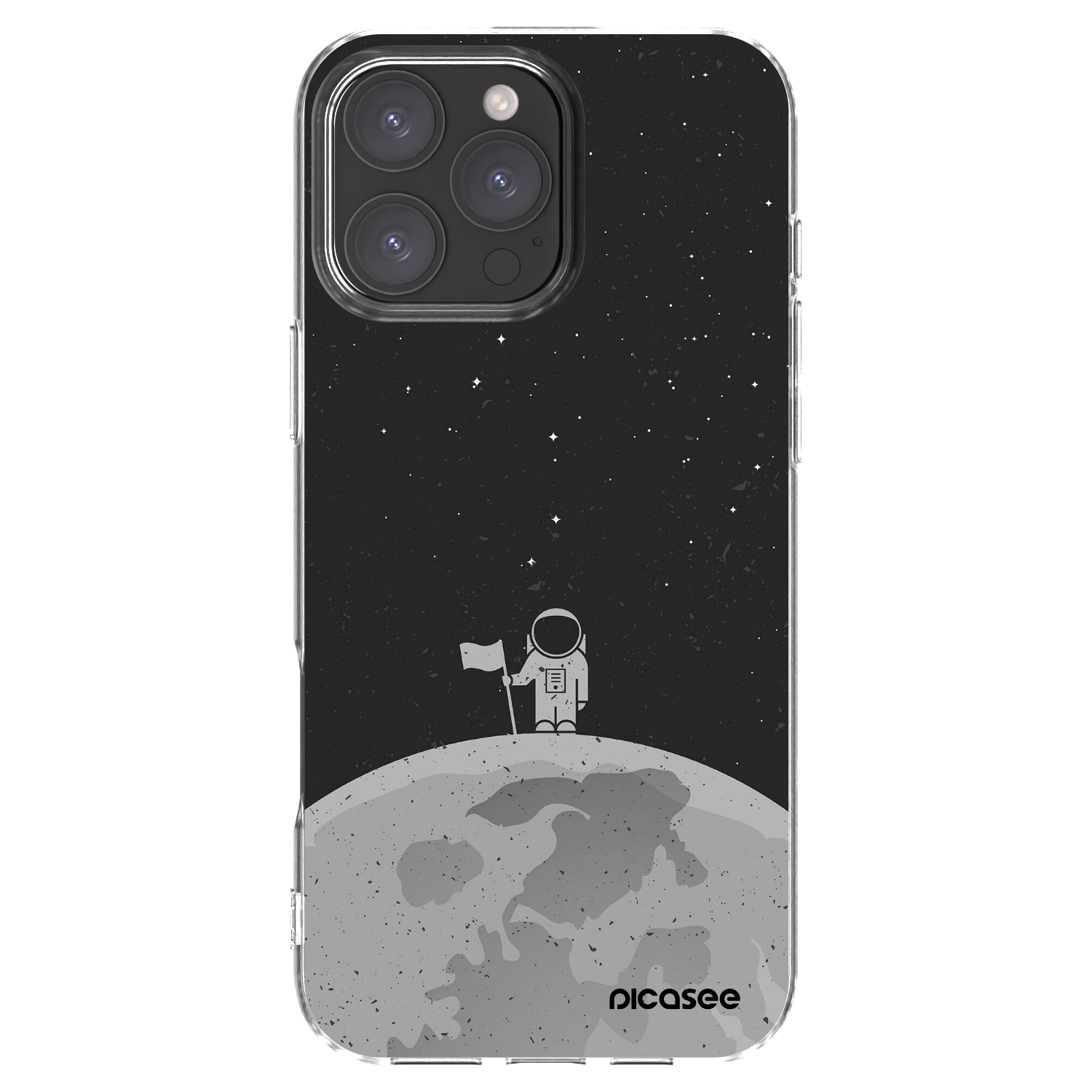 Picasee silikonska prozirna maskica za Apple iPhone 16 Pro Max - Astronaut