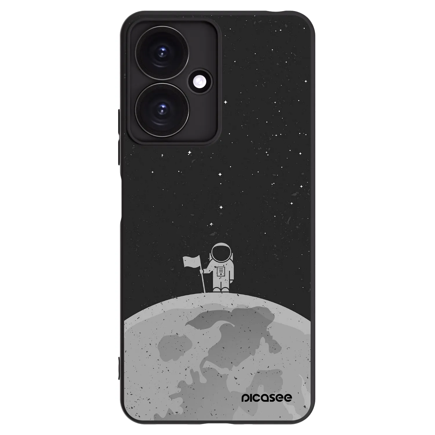 Picasee crna silikonska maskica za Xiaomi Redmi 13C 5G - Astronaut