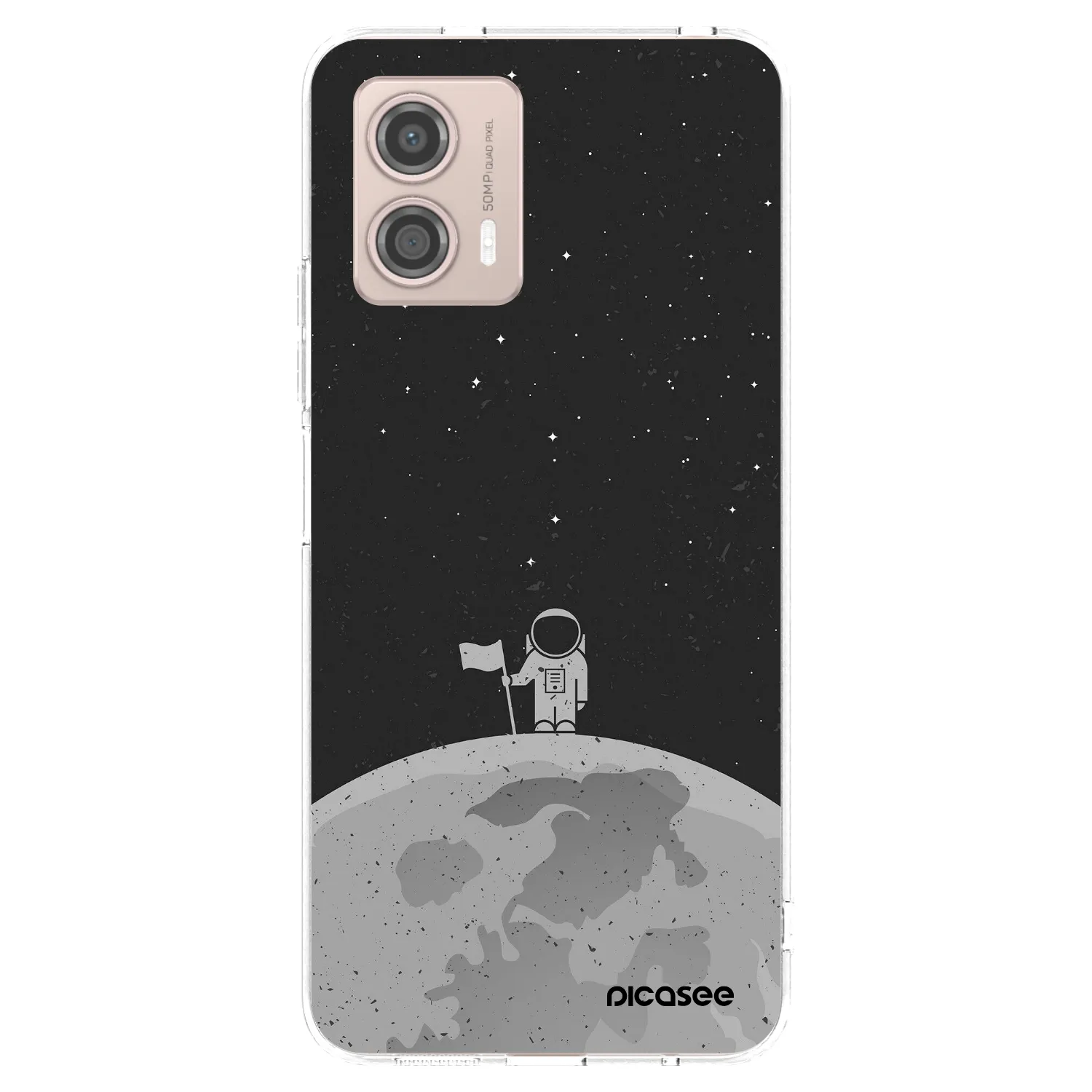 Picasee silikonska prozirna maskica za Motorola Moto G53 5G - Astronaut