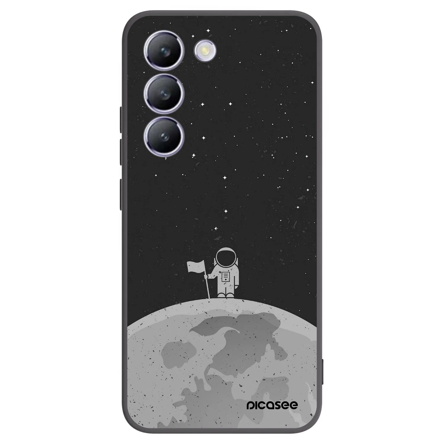 Picasee crna silikonska maskica za Vivo V40 SE 5G - Astronaut