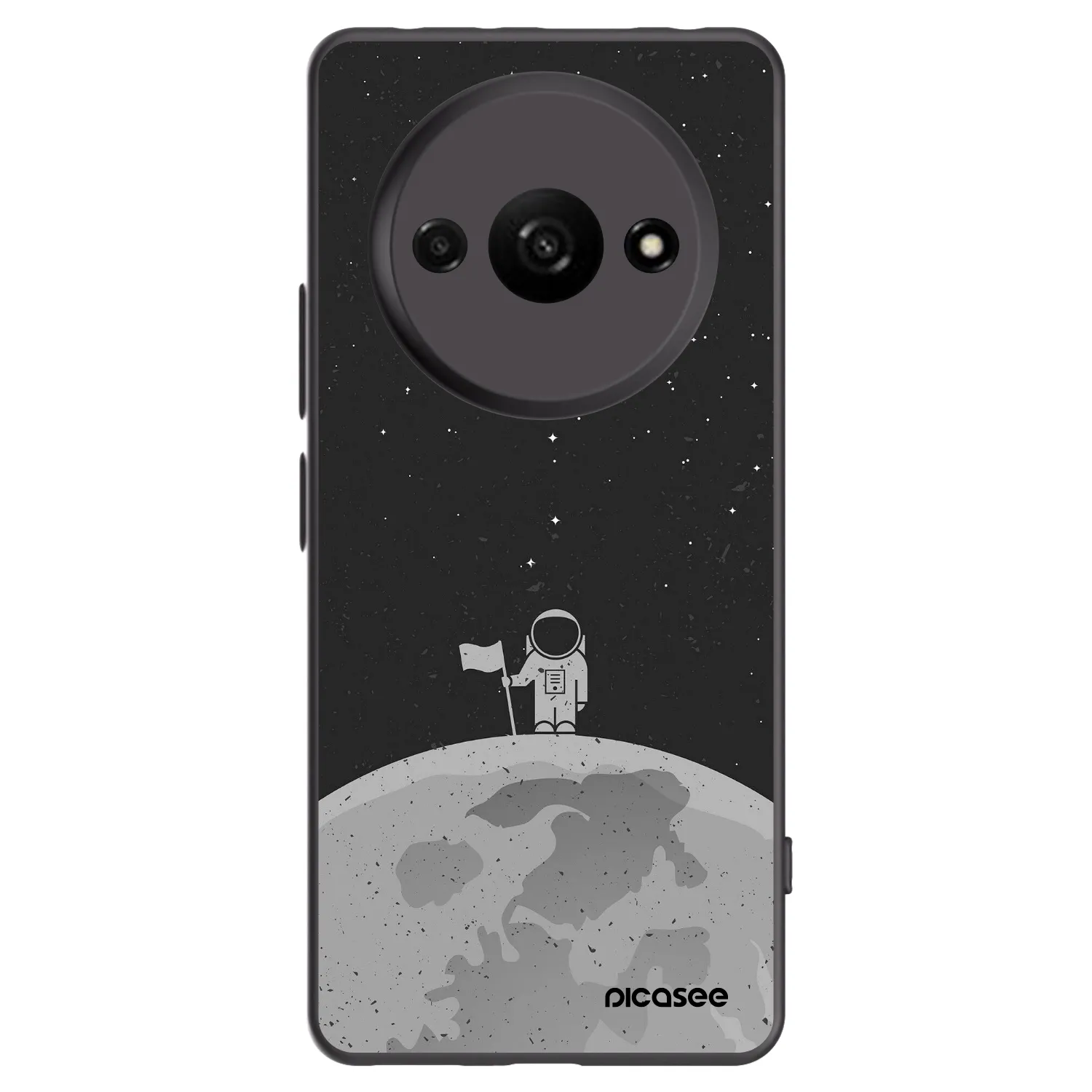 Picasee crna silikonska maskica za Xiaomi Redmi A3 - Astronaut