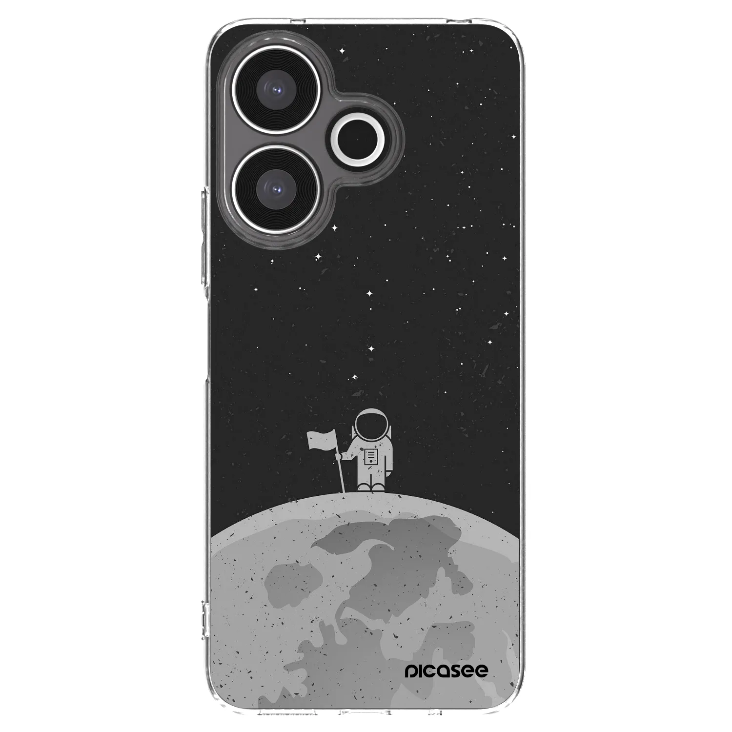 Picasee silikonska prozirna maskica za Xiaomi Redmi 13 4G - Astronaut