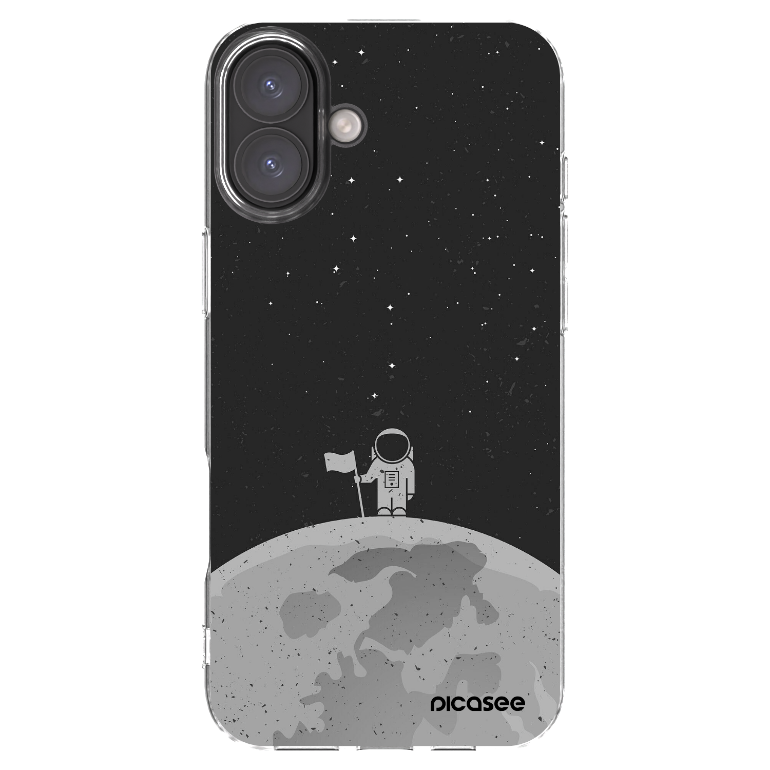 Picasee silikonska prozirna maskica za Apple iPhone 16 Plus - Astronaut