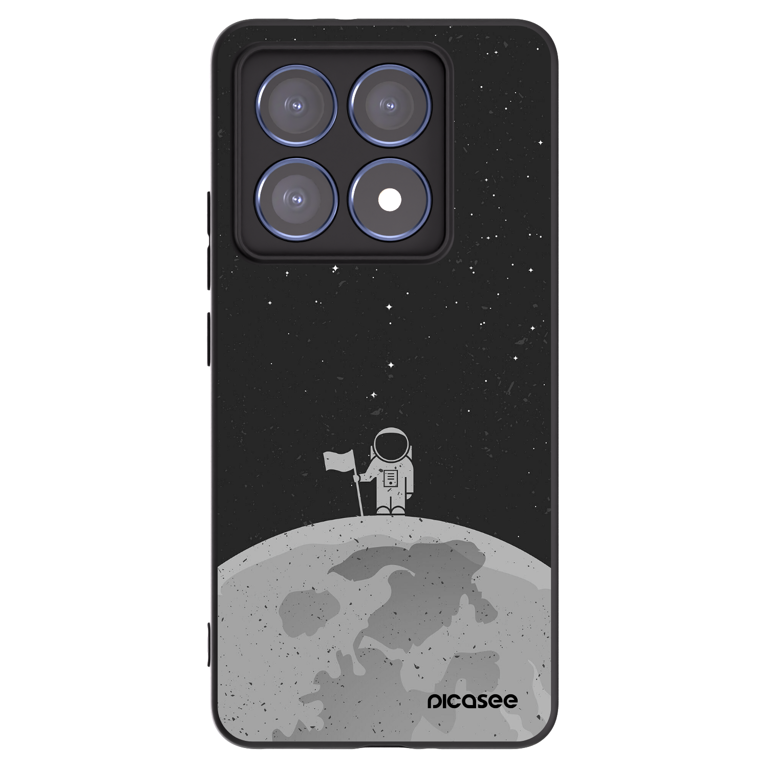 Picasee crna silikonska maskica za Xiaomi 14T Pro - Astronaut