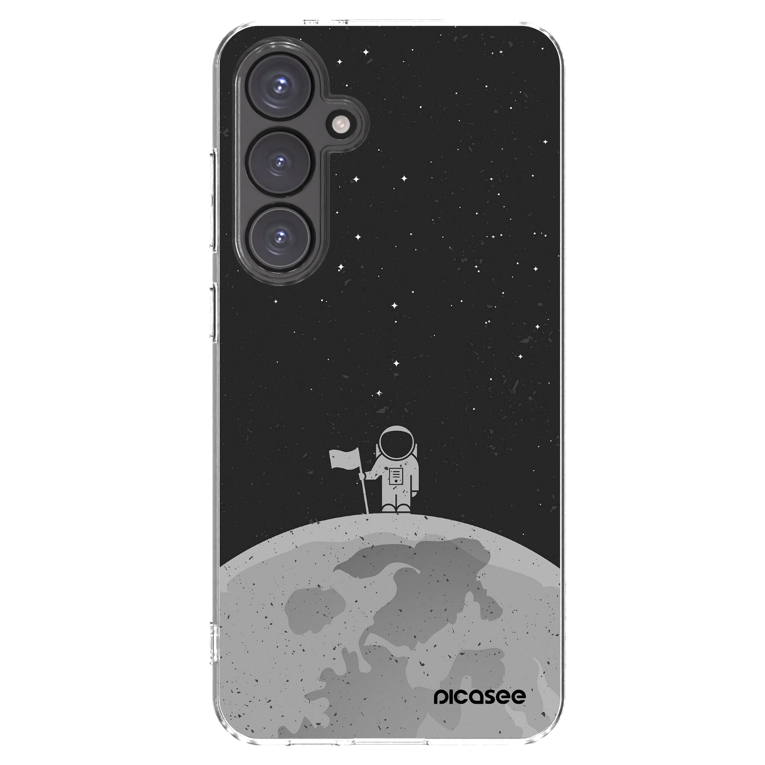 Picasee silikonska prozirna maskica za Samsung Galaxy S24 FE S721B - Astronaut