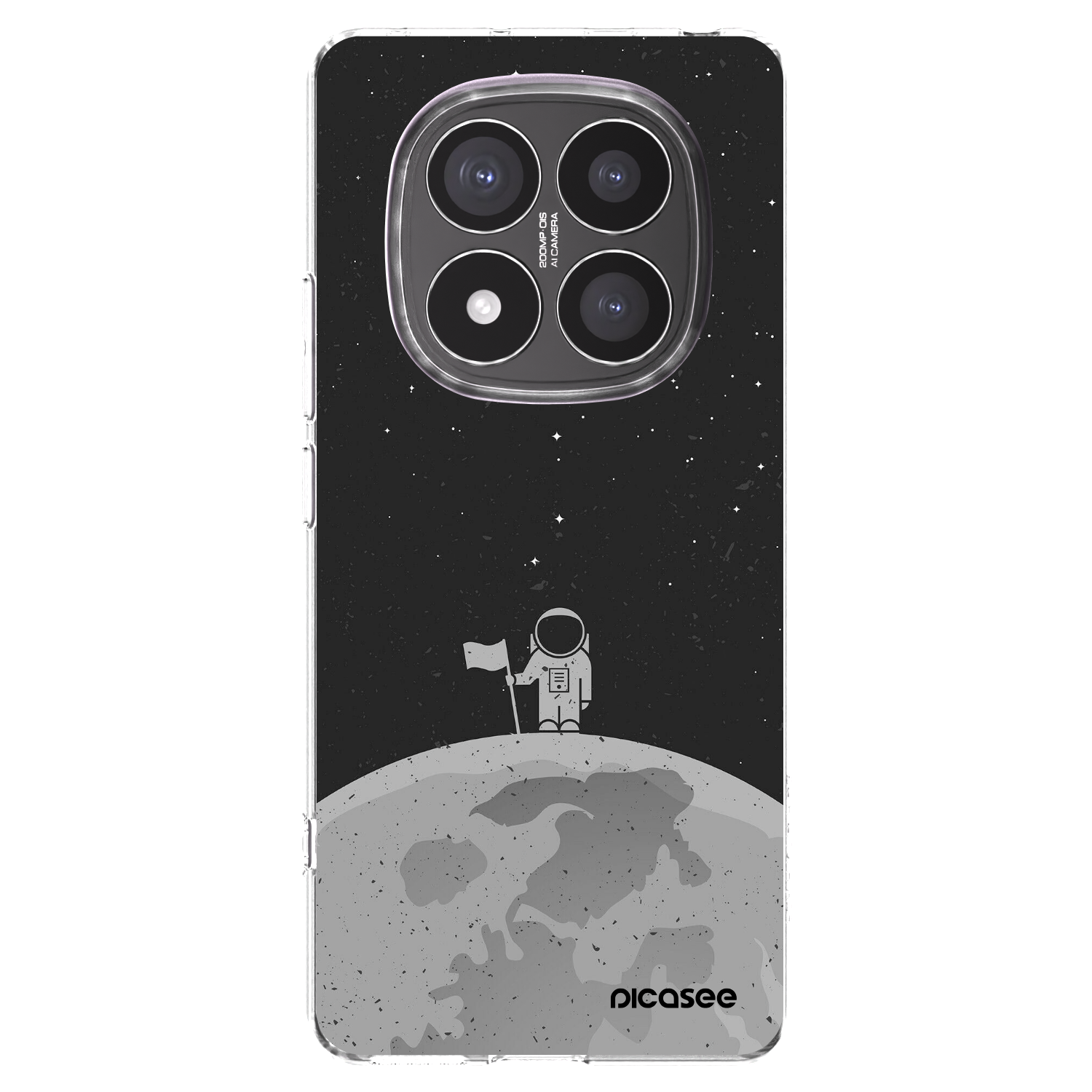 Picasee silikonska prozirna maskica za Xiaomi Redmi Note 14 Pro+ 5G - Astronaut