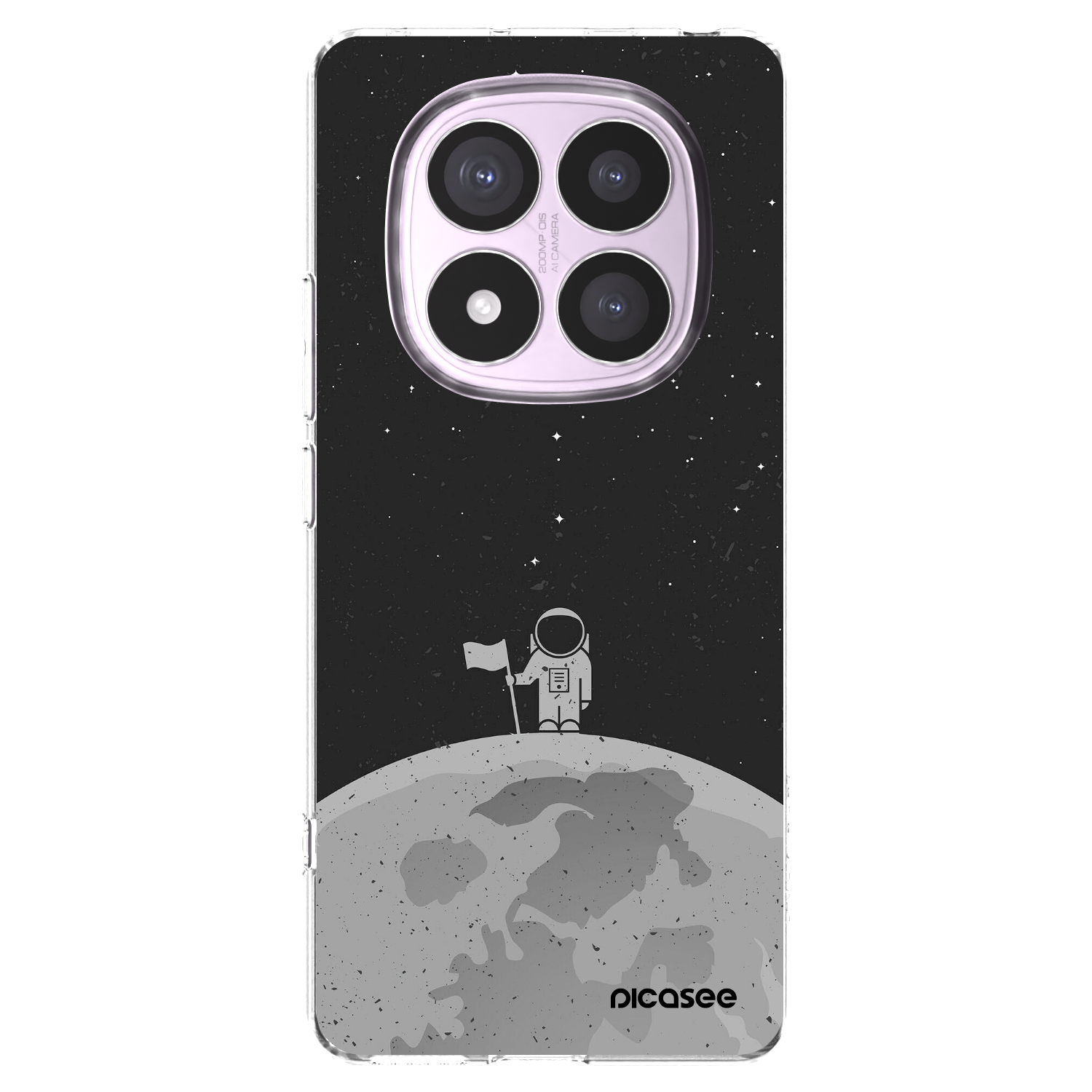 Picasee silikonska prozirna maskica za Xiaomi Redmi Note 14 Pro 5G - Astronaut