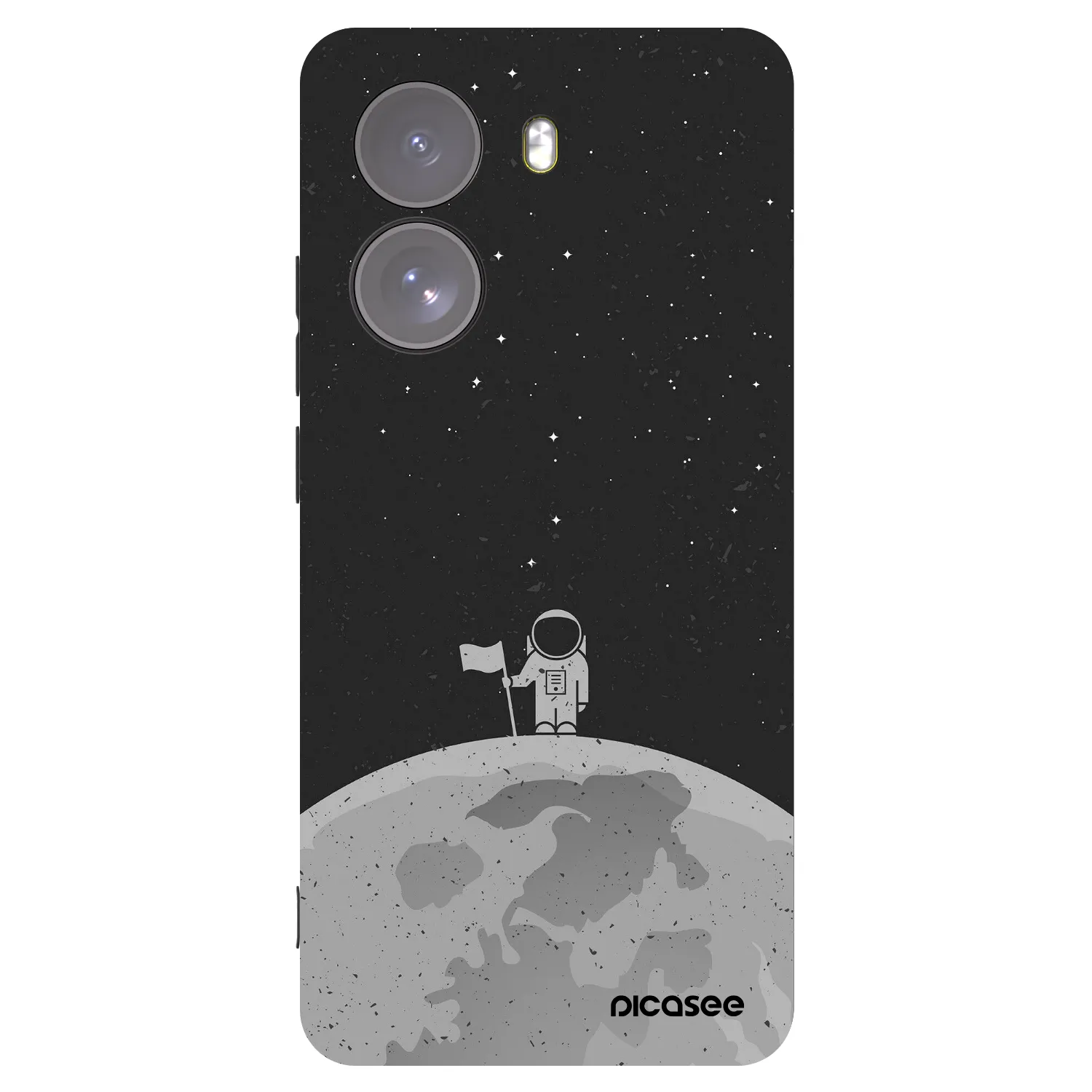 Picasee crna silikonska maskica za Xiaomi Poco X7 - Astronaut