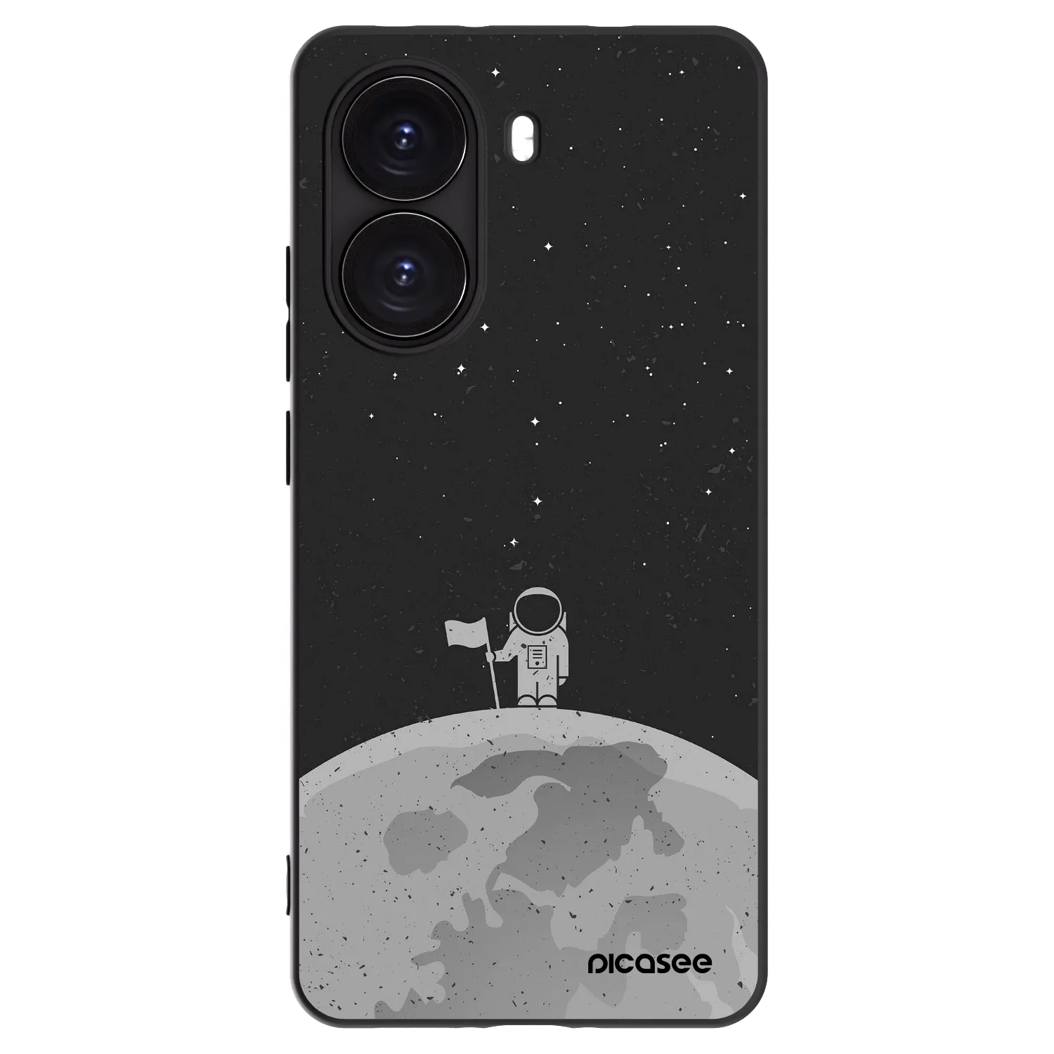 Picasee crna silikonska maskica za Xiaomi Poco X7 Pro 5G - Astronaut
