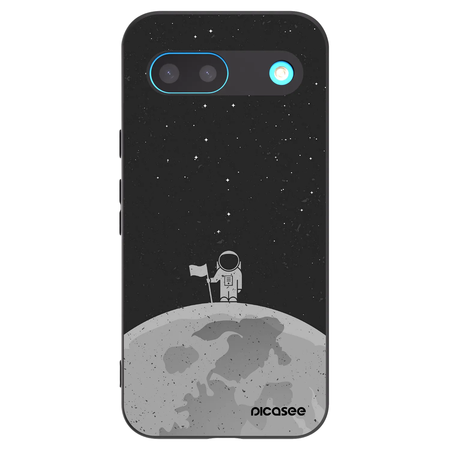 Picasee crna silikonska maskica za Google Pixel 8 - Astronaut