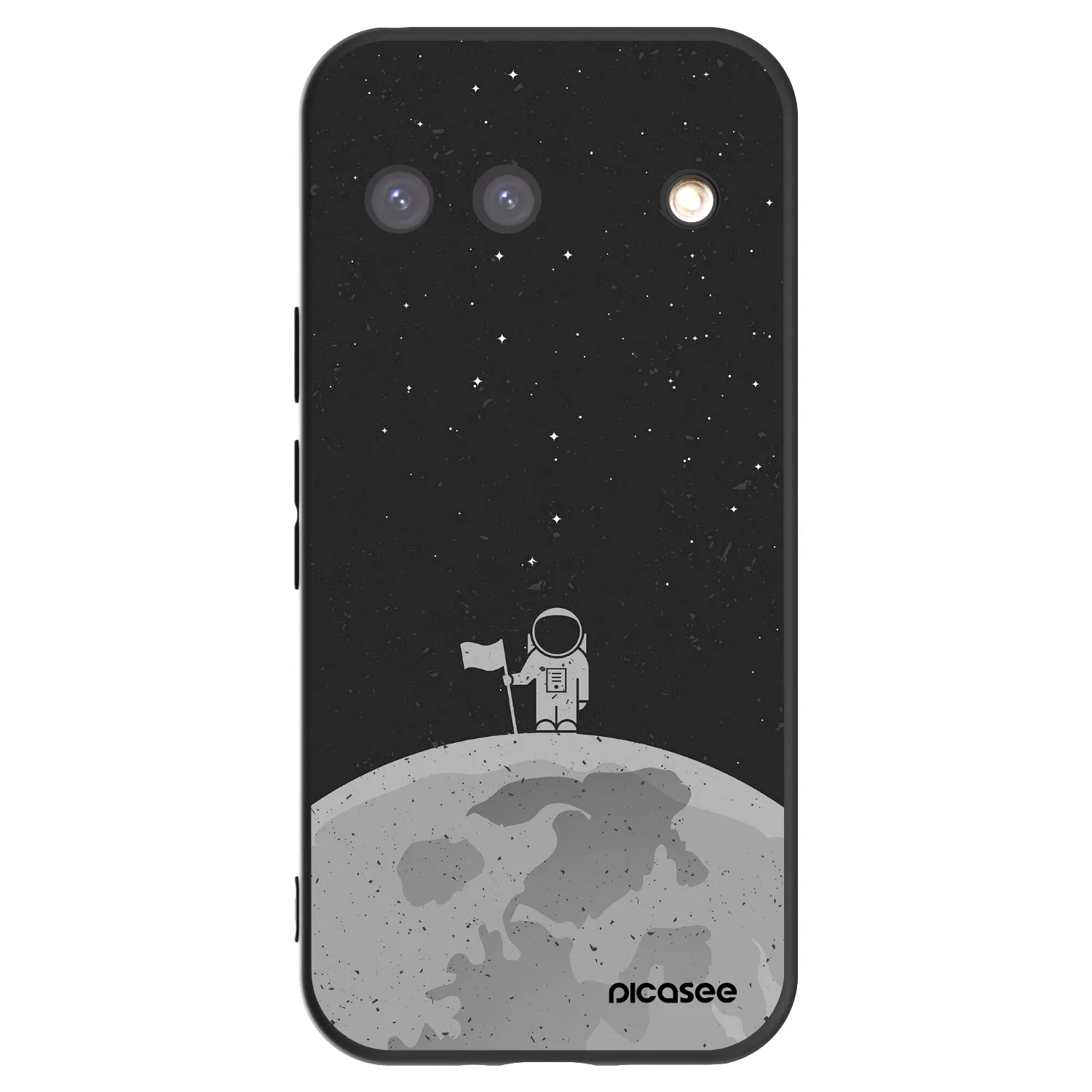 Picasee crna silikonska maskica za Google Pixel 9 - Astronaut