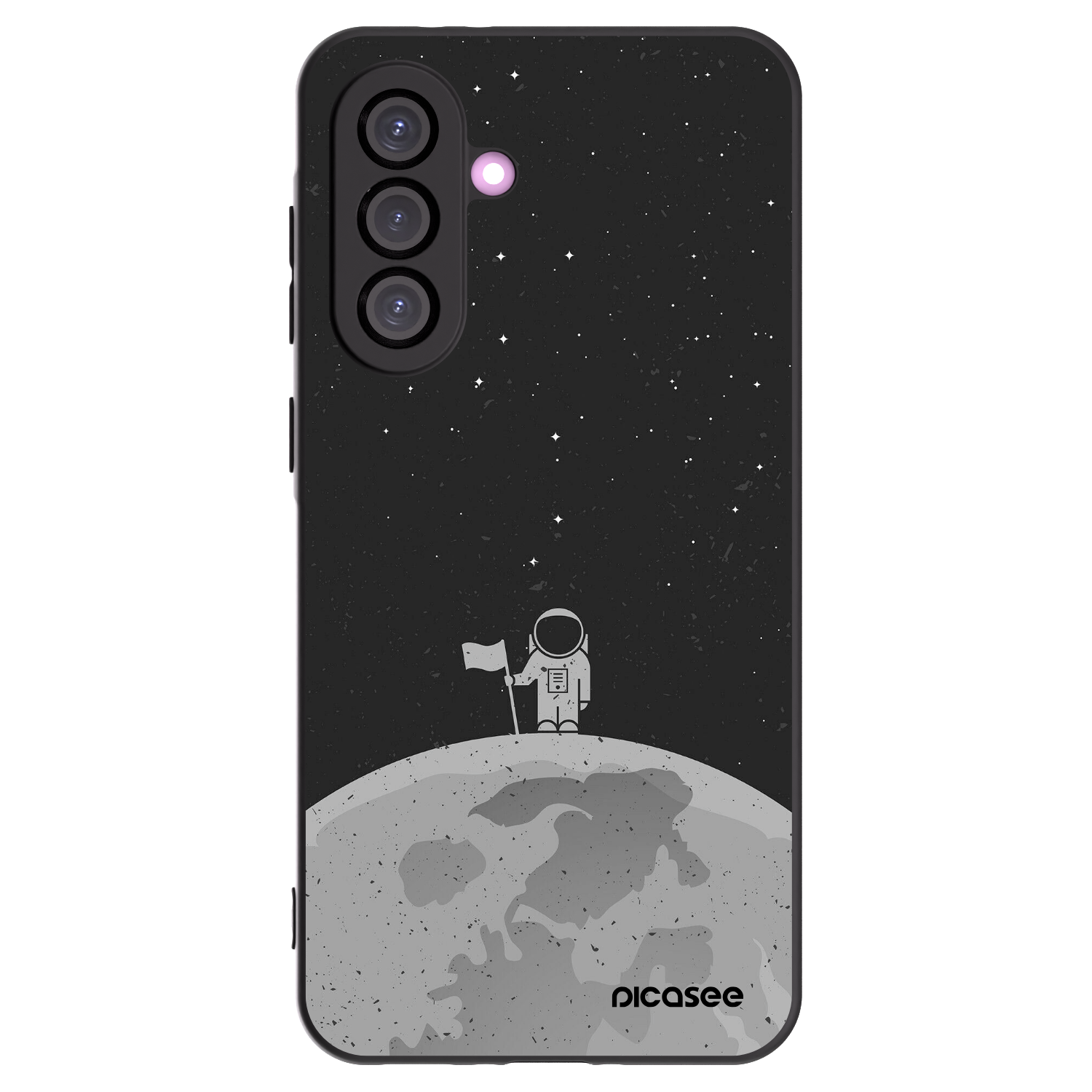 Picasee crna silikonska maskica za Samsung Galaxy A36 5G - Astronaut