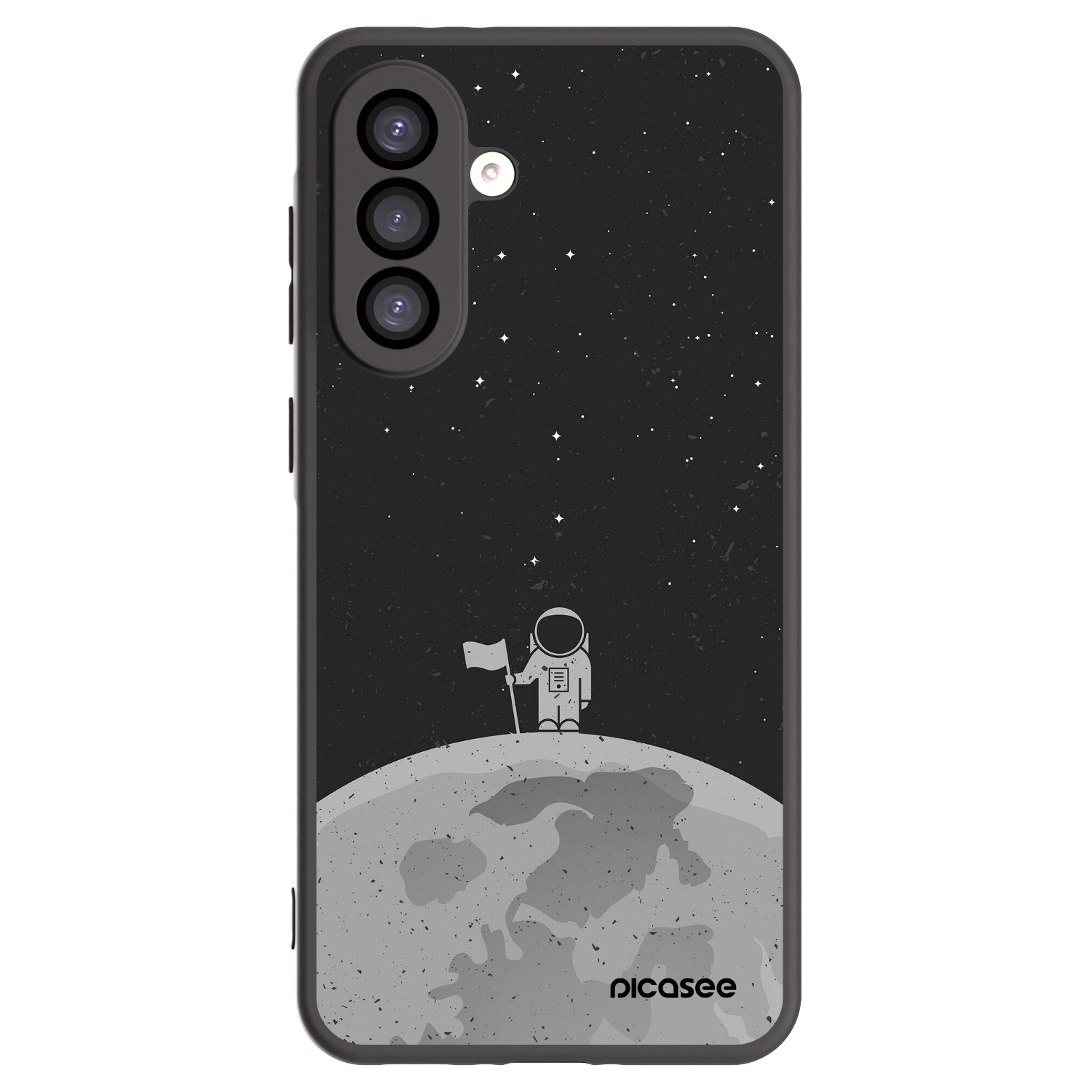 Picasee crna silikonska maskica za Samsung Galaxy A26 5G A266B - Astronaut